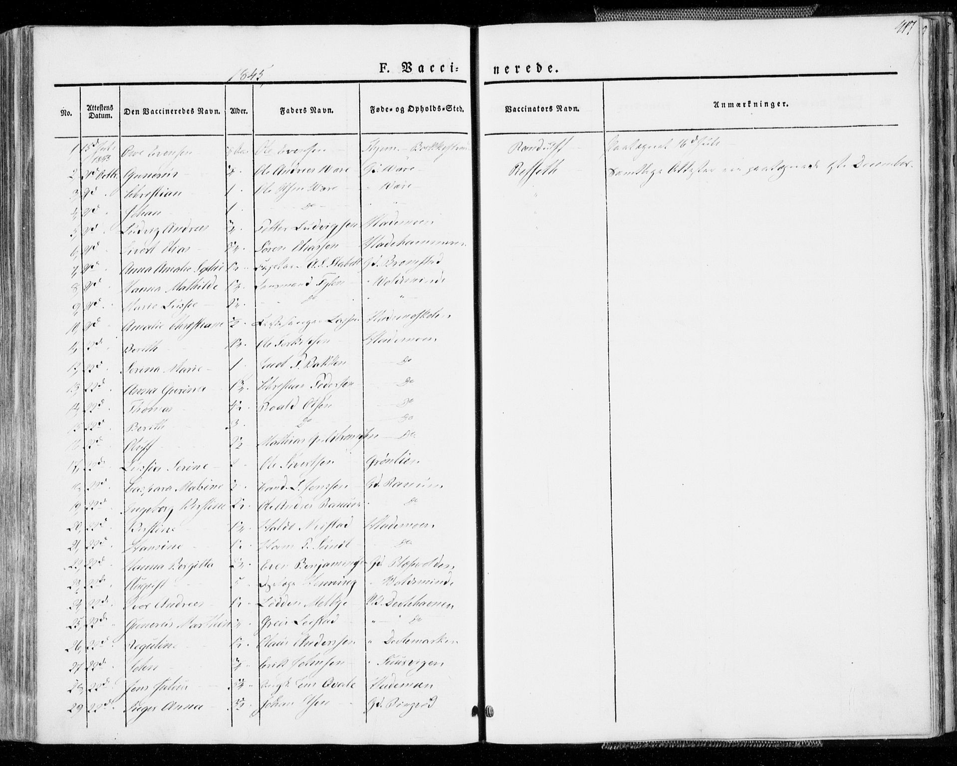 Ministerialprotokoller, klokkerbøker og fødselsregistre - Sør-Trøndelag, AV/SAT-A-1456/606/L0290: Parish register (official) no. 606A05, 1841-1847, p. 417