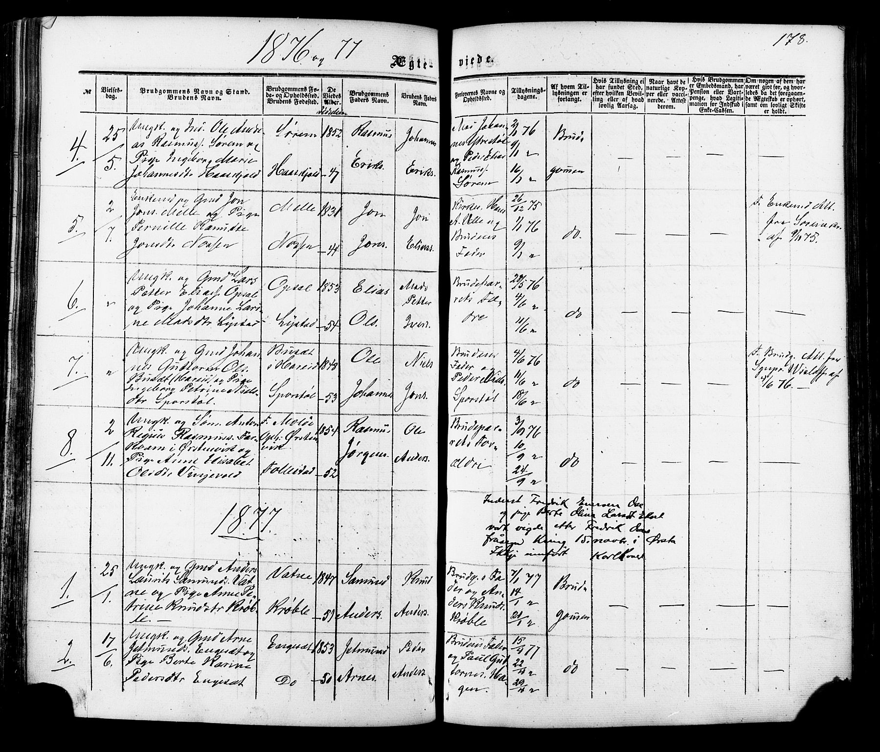 Ministerialprotokoller, klokkerbøker og fødselsregistre - Møre og Romsdal, AV/SAT-A-1454/513/L0175: Parish register (official) no. 513A02, 1856-1877, p. 178