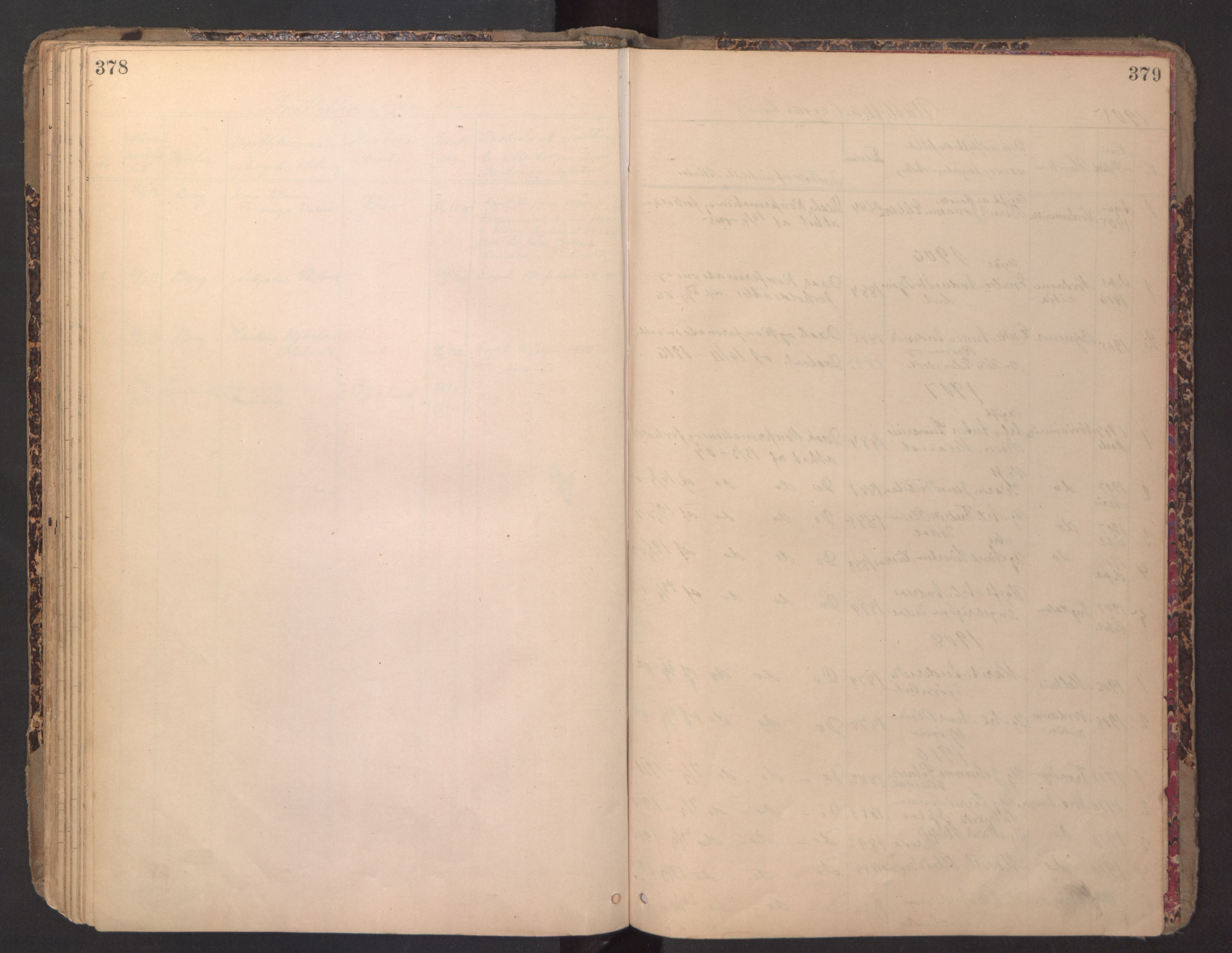 Ministerialprotokoller, klokkerbøker og fødselsregistre - Sør-Trøndelag, SAT/A-1456/670/L0837: Parish register (copy) no. 670C01, 1905-1946, p. 378-379
