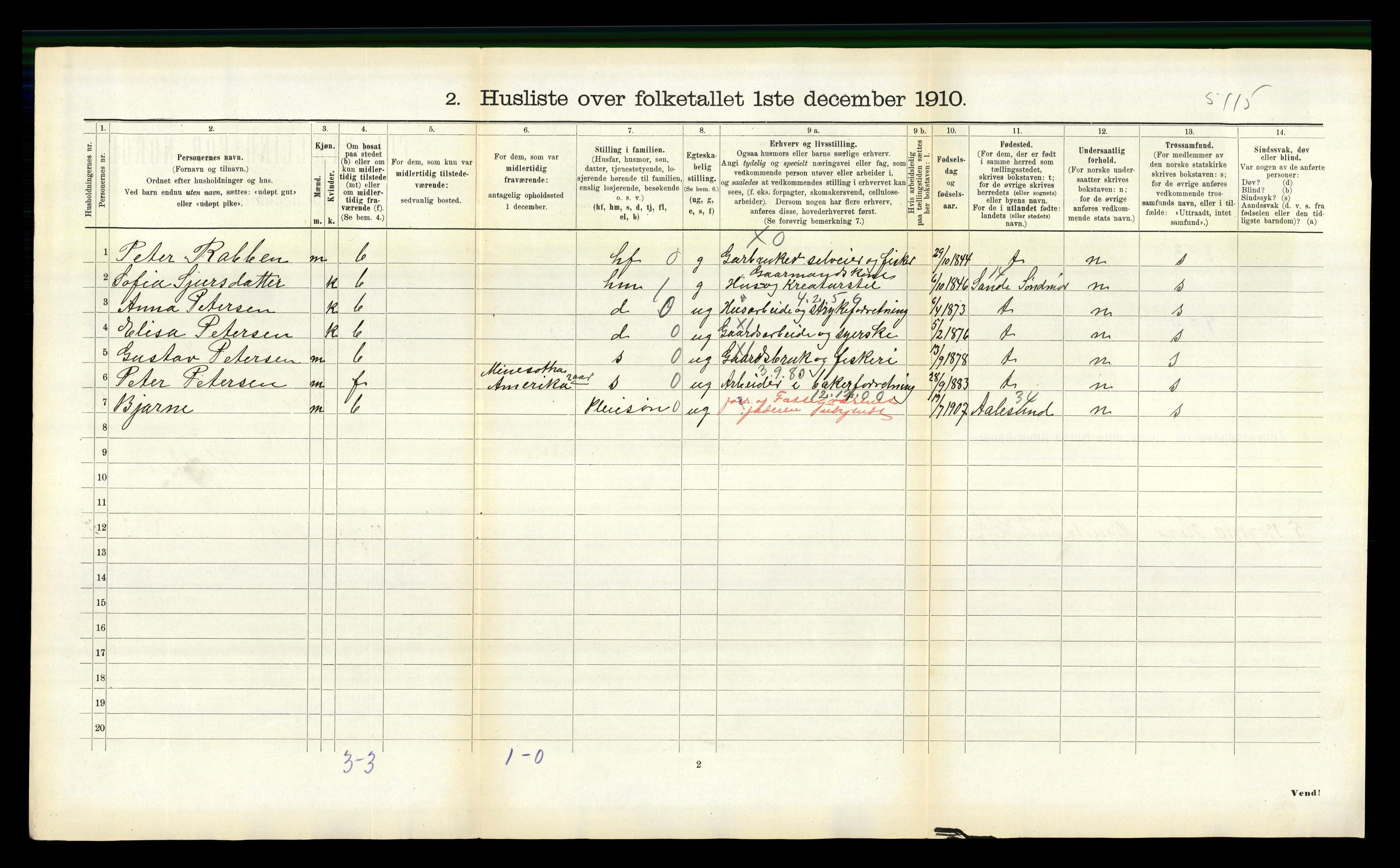 RA, 1910 census for Herøy, 1910, p. 1121