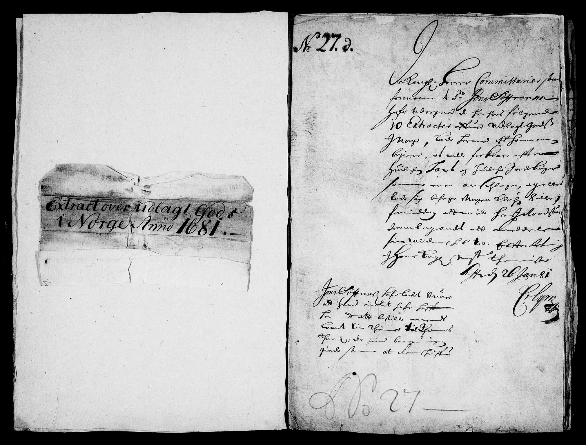 Rentekammeret inntil 1814, Realistisk ordnet avdeling, RA/EA-4070/On/L0013: [Jj 14]: Forskjellige dokumenter om krongodset i Norge, 1672-1722, p. 126