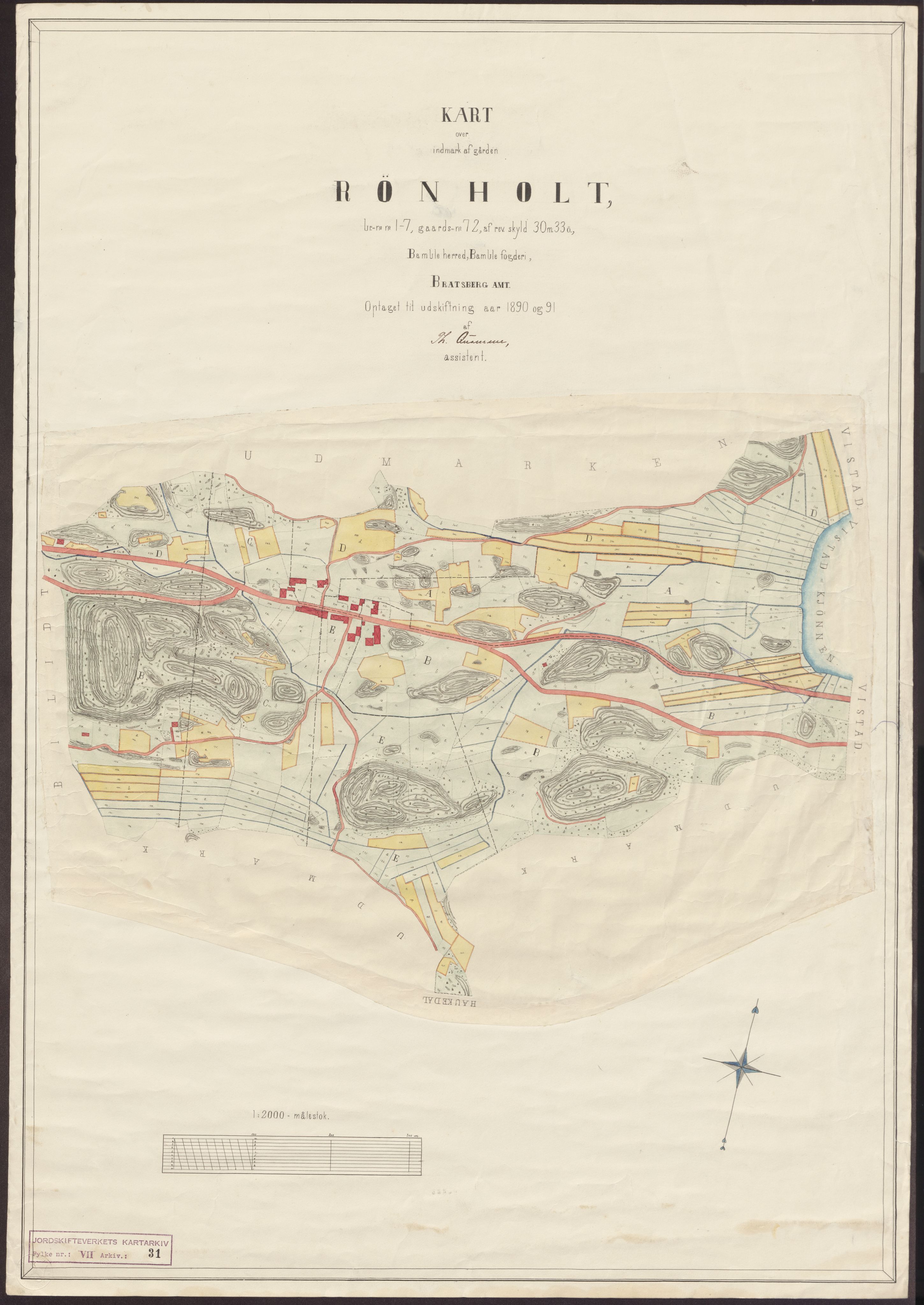 Jordskifteverkets kartarkiv, AV/RA-S-3929/T, 1859-1988, p. 43