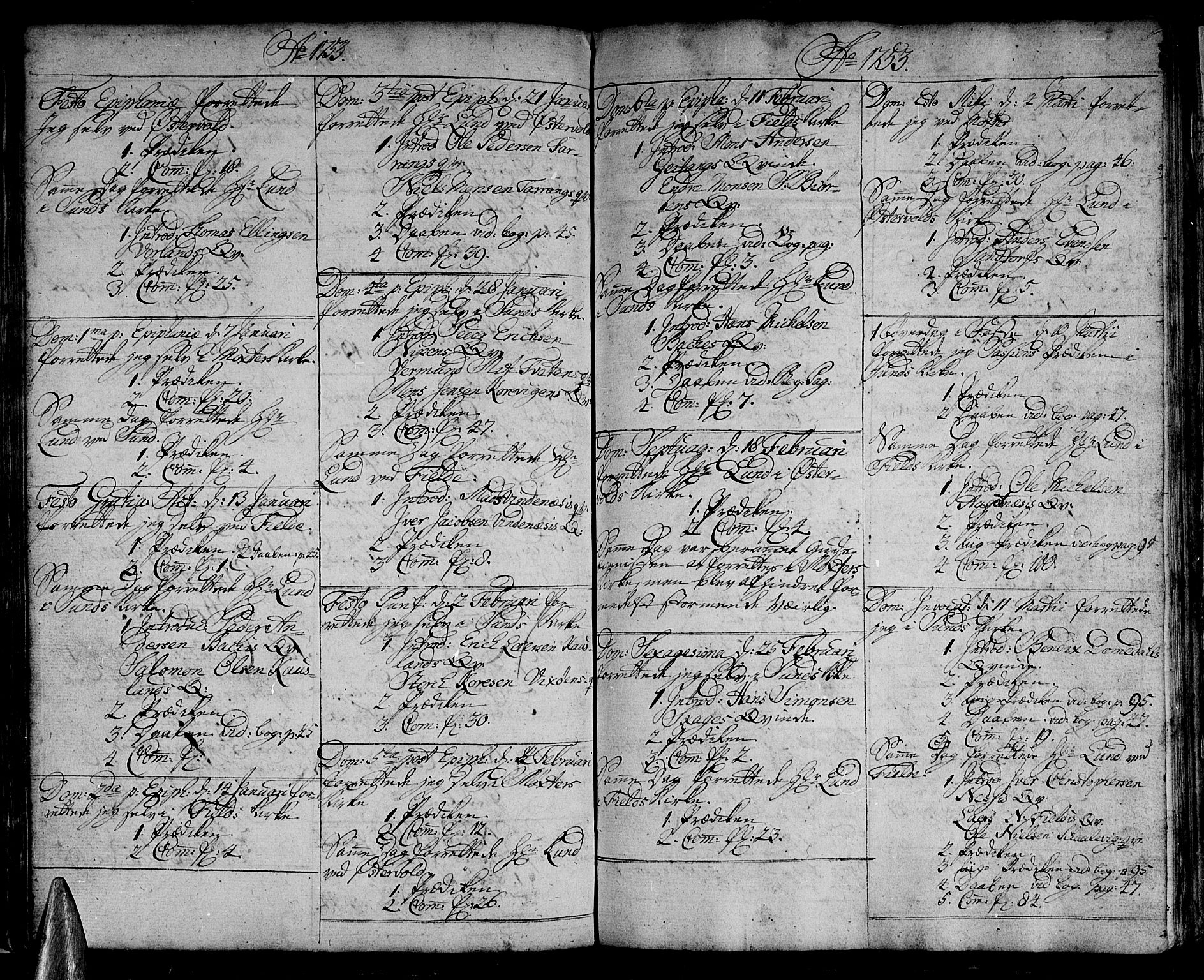 Sund sokneprestembete, AV/SAB-A-99930: Parish register (official) no. A 3, 1740-1769