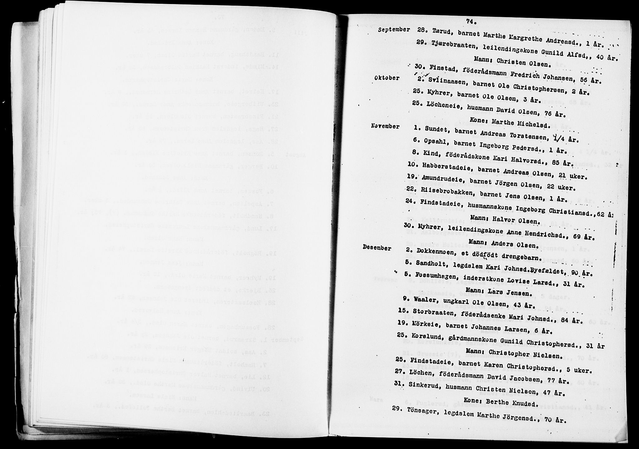 Eidsvoll prestekontor Kirkebøker, AV/SAO-A-10888/O/Oa/L0005: Other parish register no. 5, 1815-1865, p. 74