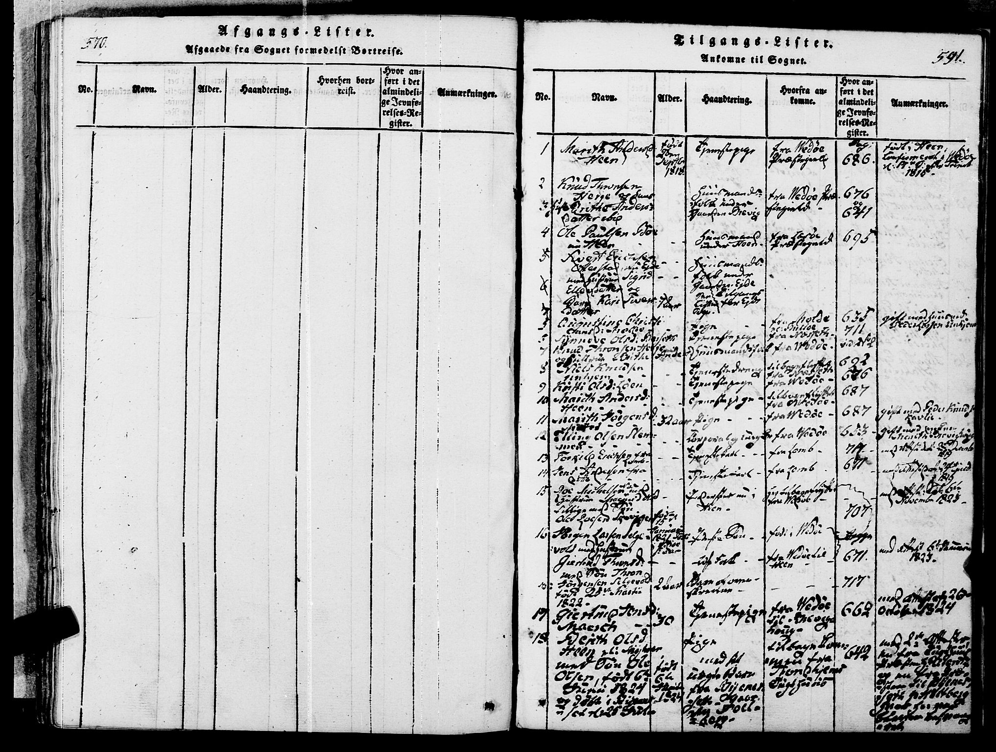 Ministerialprotokoller, klokkerbøker og fødselsregistre - Møre og Romsdal, SAT/A-1454/545/L0585: Parish register (official) no. 545A01, 1818-1853, p. 590-591