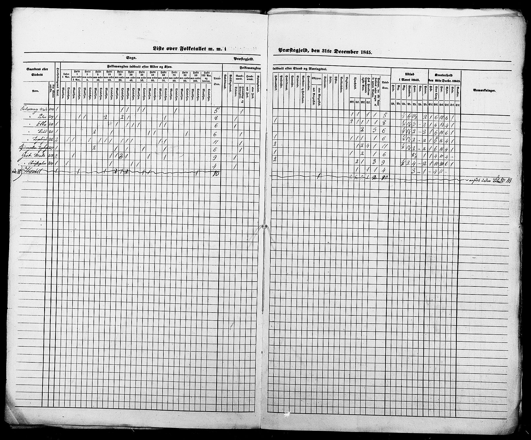 SAT, Census 1845 for Borgund, 1845, p. 48