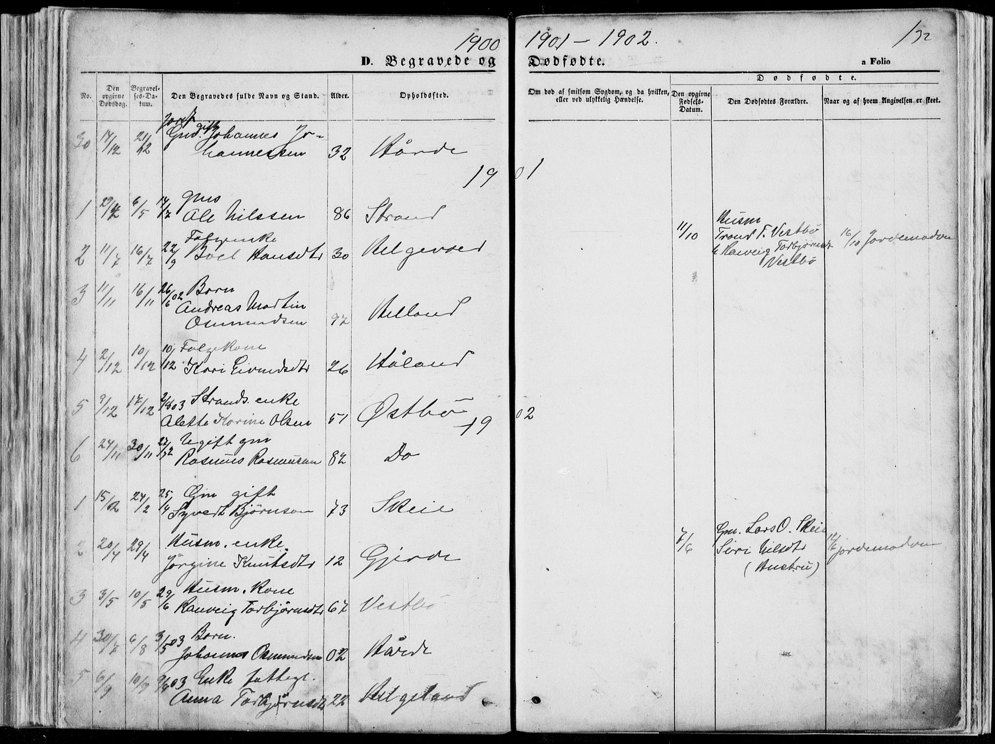 Vikedal sokneprestkontor, AV/SAST-A-101840/01/V: Parish register (copy) no. B 10, 1864-1926, p. 132