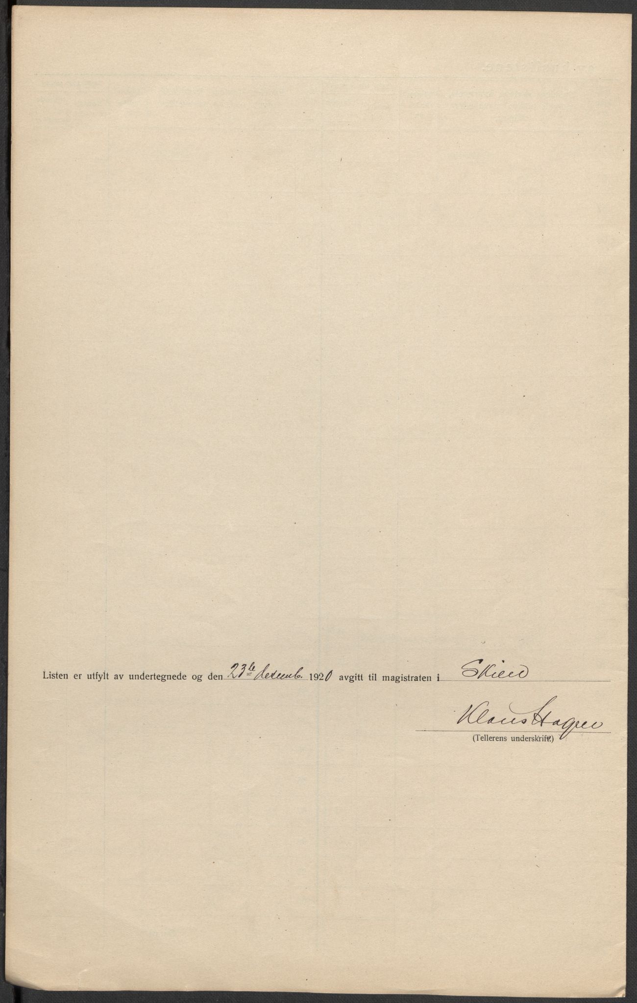 SAKO, 1920 census for Skien, 1920, p. 9