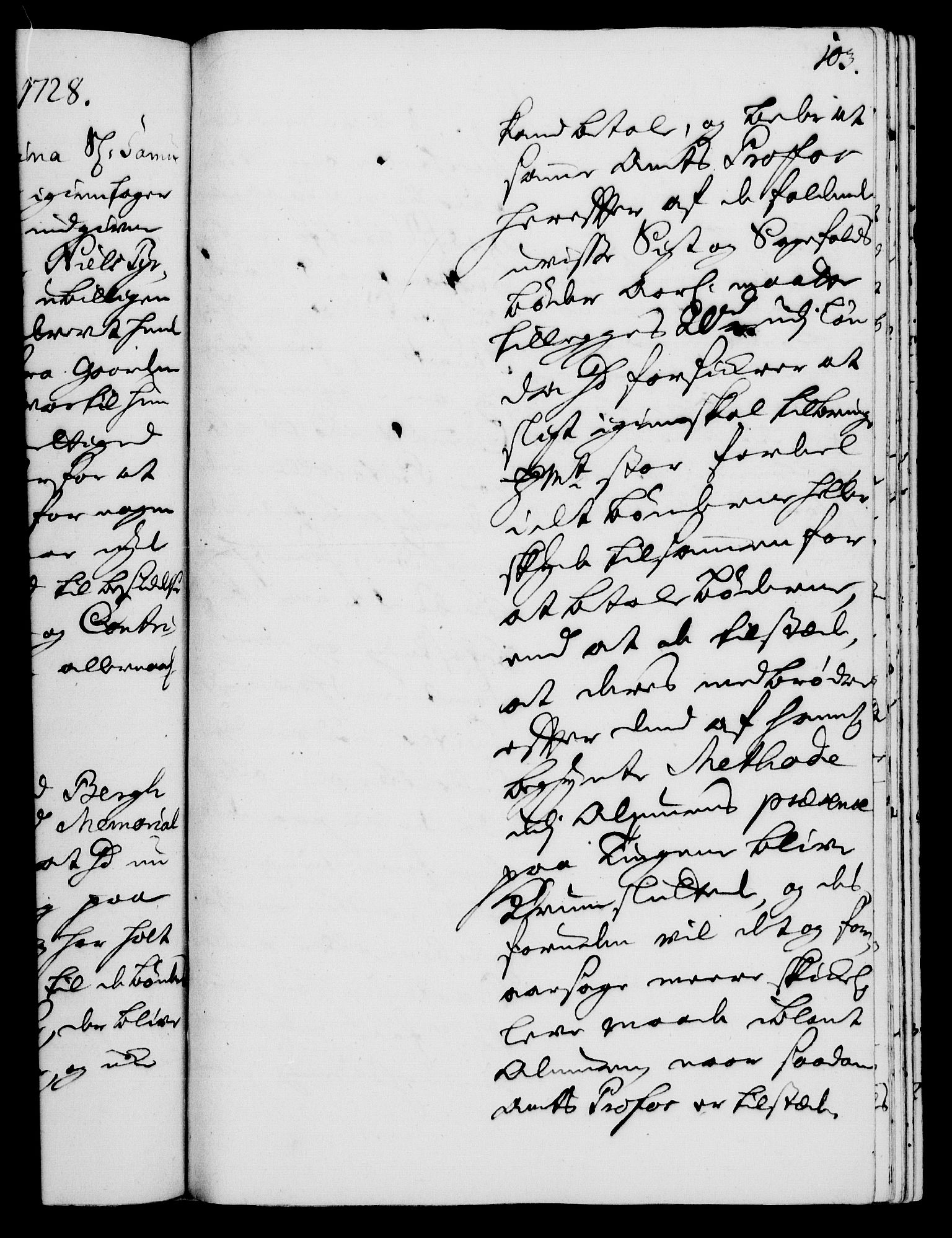 Rentekammeret, Kammerkanselliet, AV/RA-EA-3111/G/Gh/Gha/L0010: Norsk ekstraktmemorialprotokoll (merket RK 53.55), 1728, p. 103