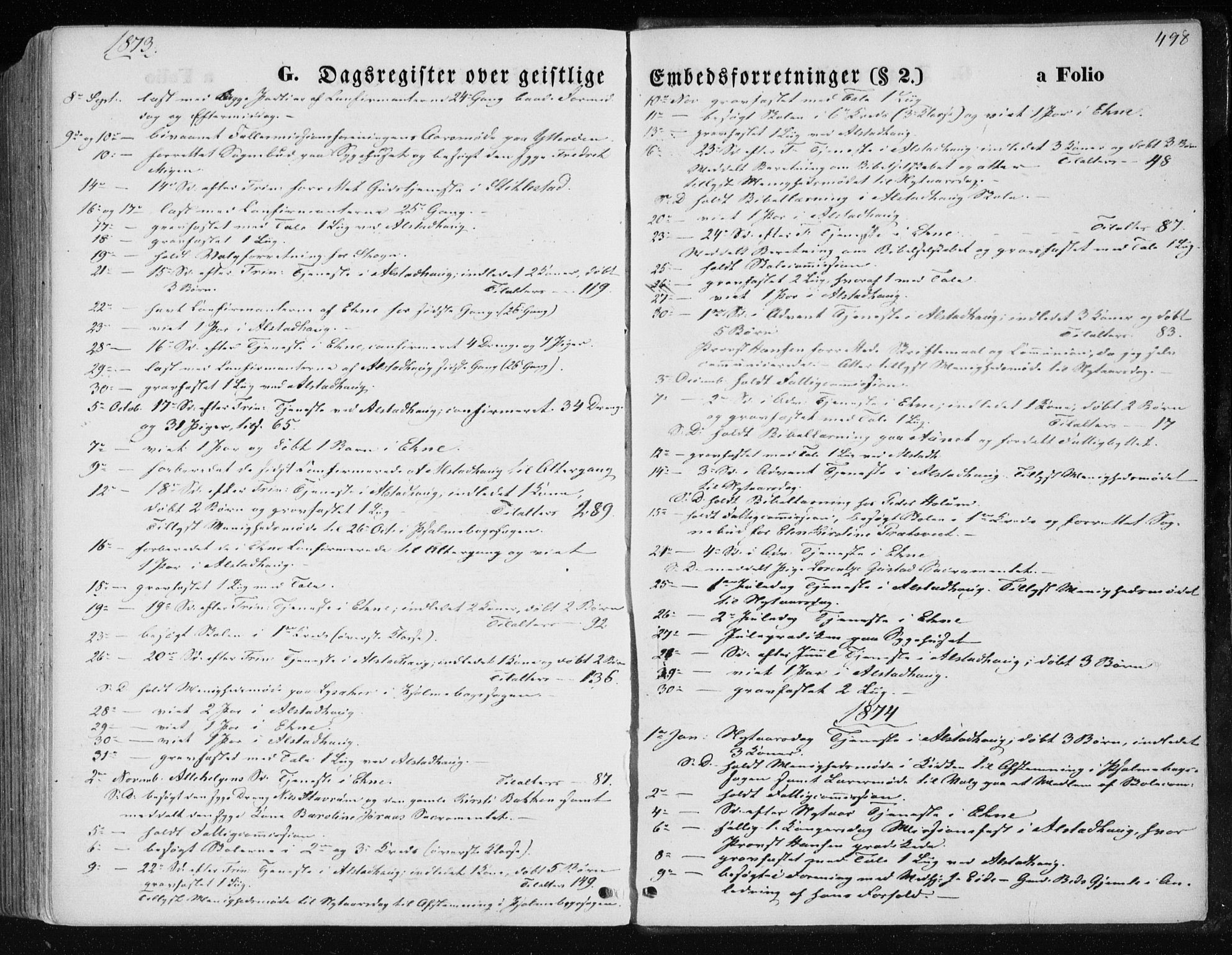 Ministerialprotokoller, klokkerbøker og fødselsregistre - Nord-Trøndelag, SAT/A-1458/717/L0157: Parish register (official) no. 717A08 /1, 1863-1877, p. 498