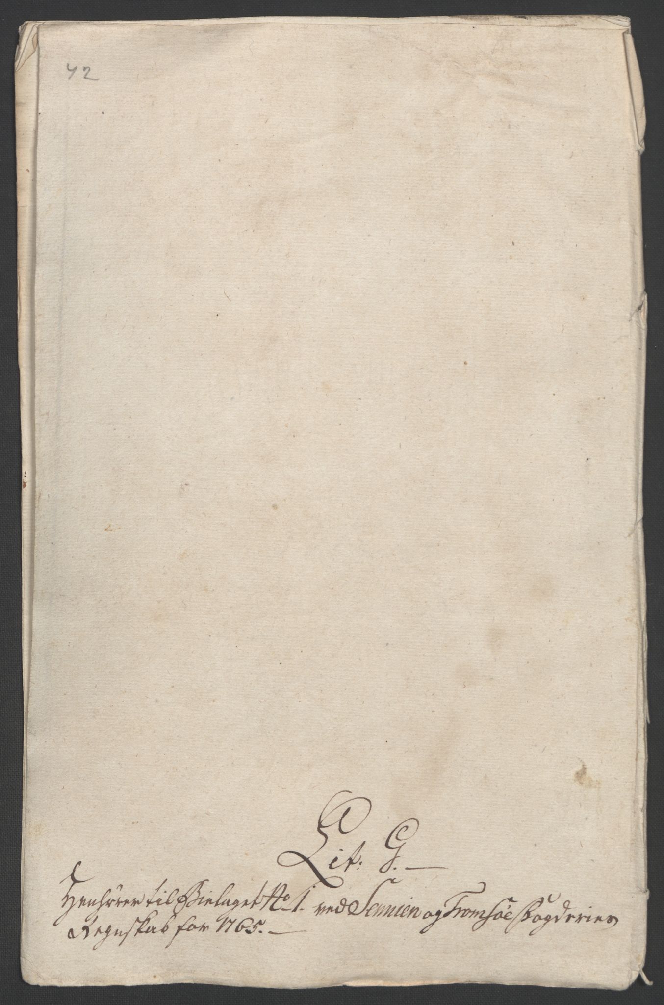 Rentekammeret inntil 1814, Realistisk ordnet avdeling, RA/EA-4070/Ol/L0022b: [Gg 10]: Ekstraskatten, 23.09.1762. Senja og Troms, 1765-1768, p. 62