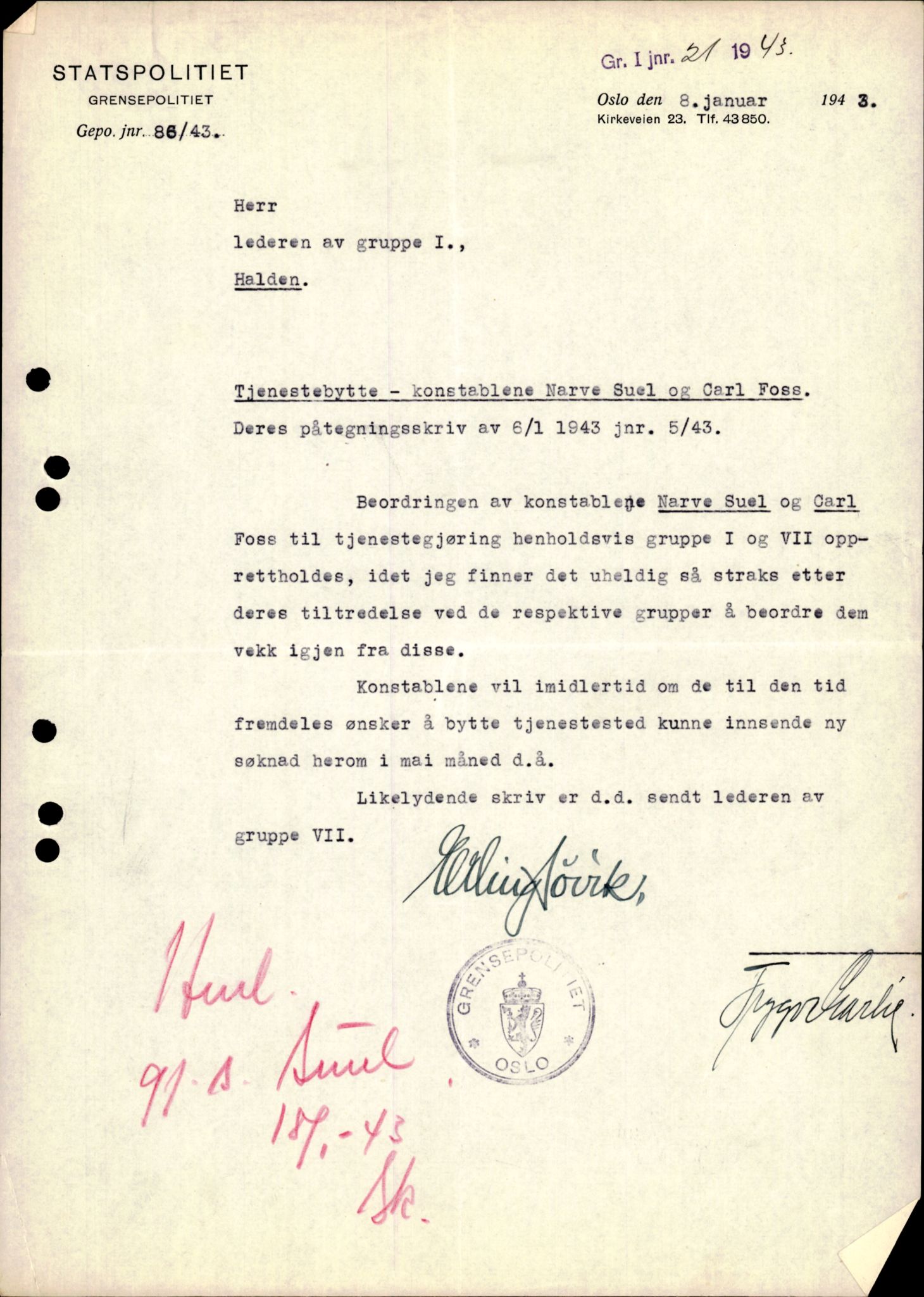 Forsvarets Overkommando. 2 kontor. Arkiv 11.4. Spredte tyske arkivsaker, AV/RA-RAFA-7031/D/Dar/Darc/L0006: BdSN, 1942-1945, p. 13