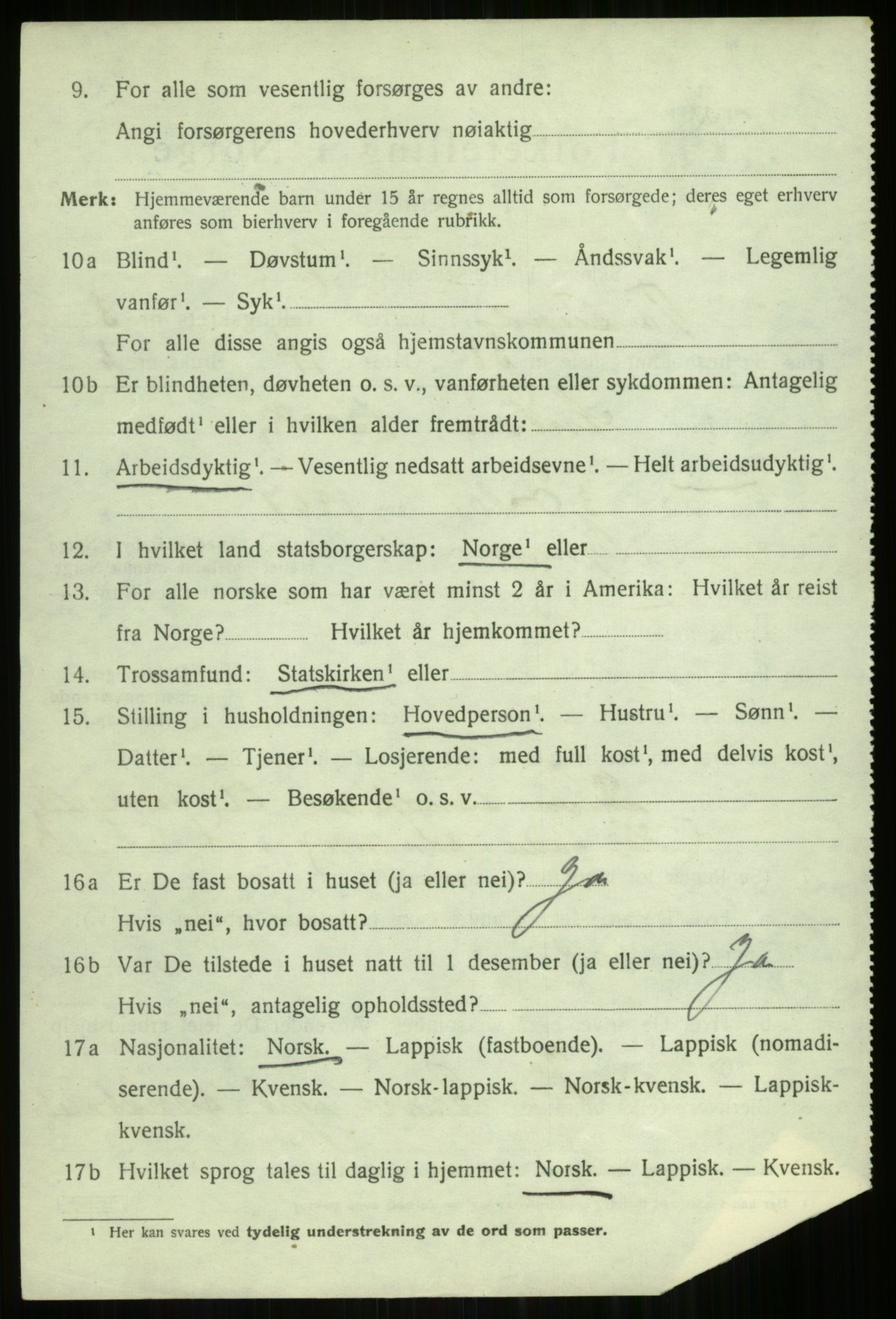 SATØ, 1920 census for Tromsøysund, 1920, p. 3187