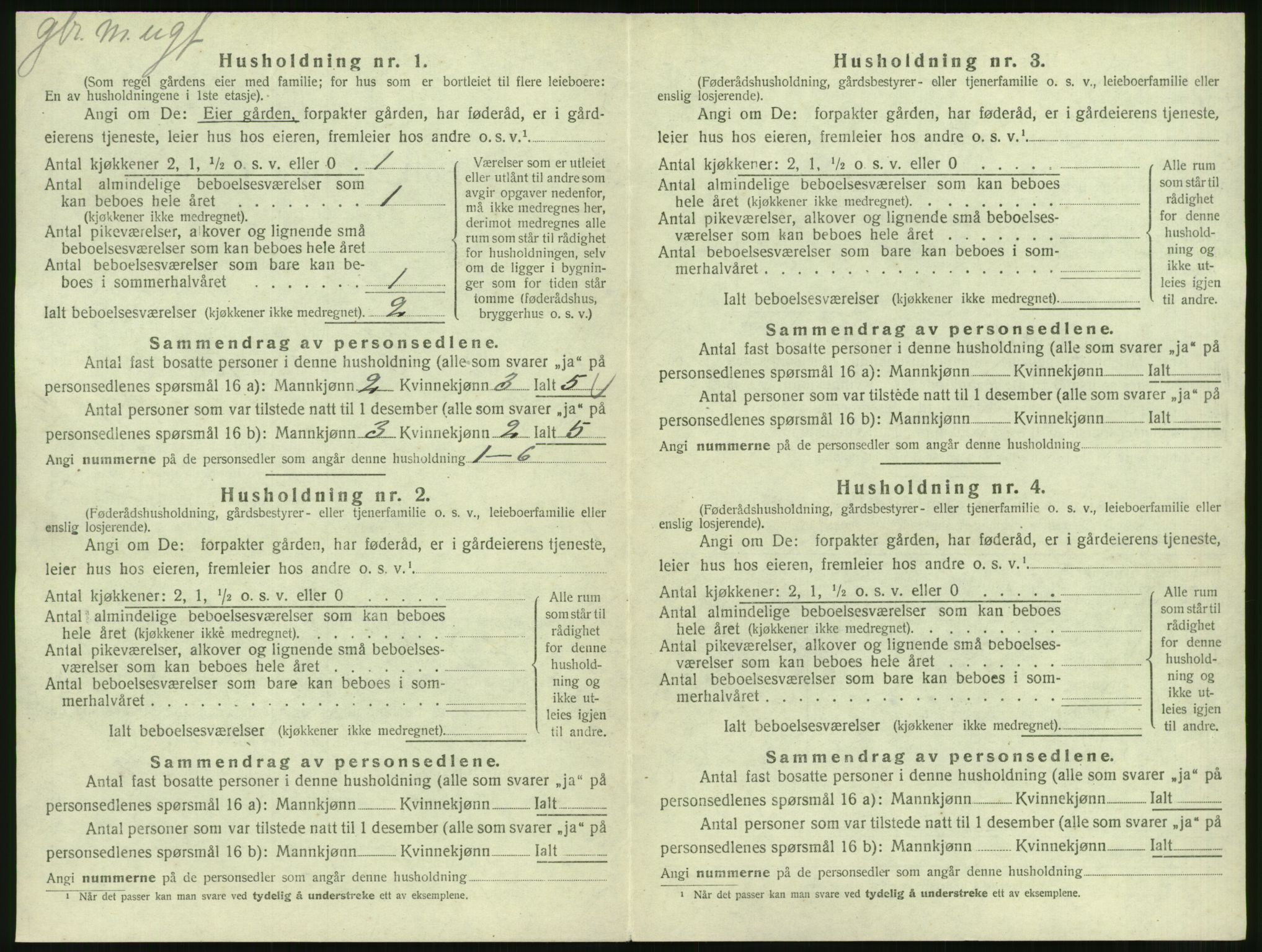 SAT, 1920 census for Øre, 1920, p. 198