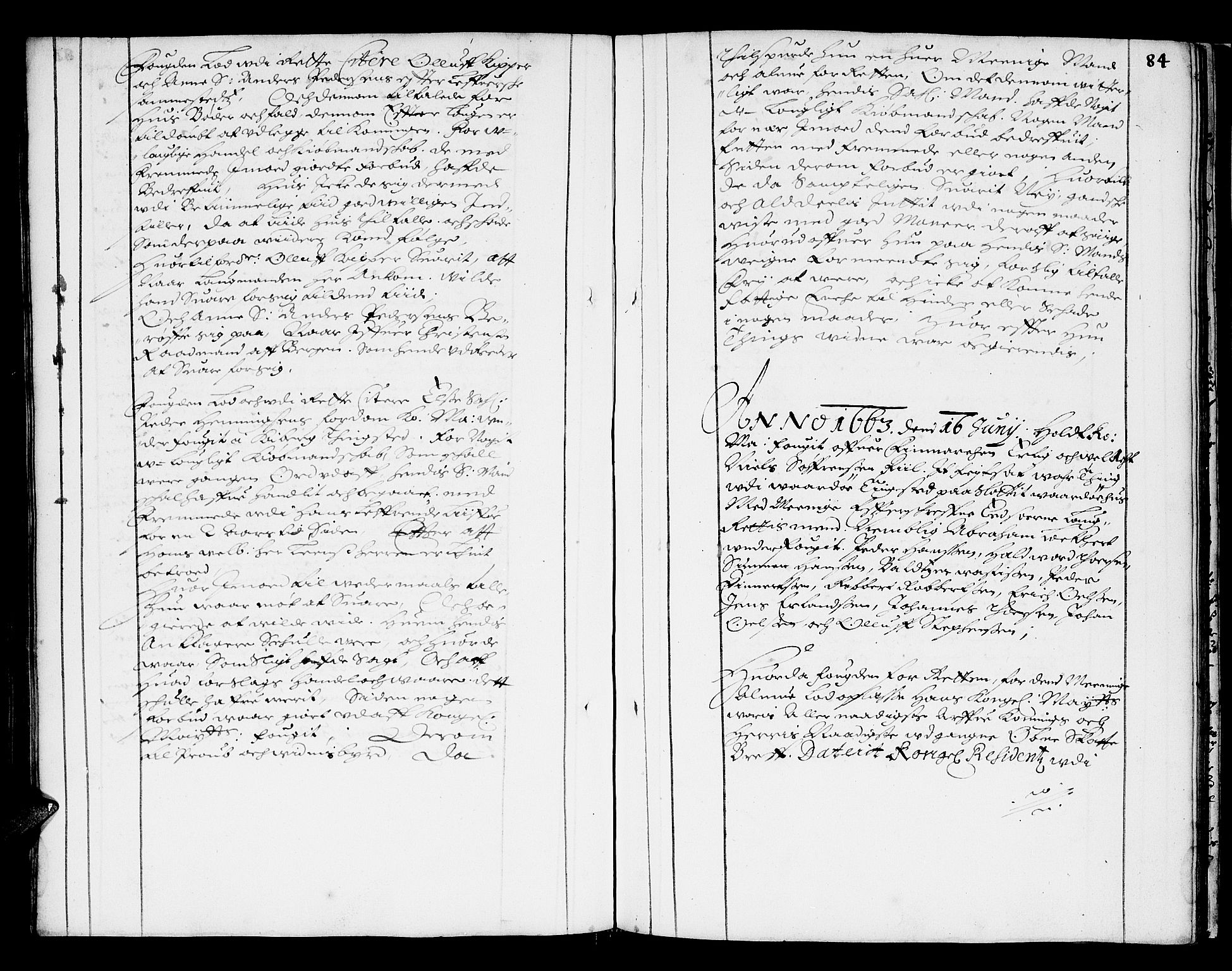 Finnmark sorenskriveri, AV/SATØ-S-0053/F/Fa/L0009: Justisprotokoller, 1654-1663, p. 83b-84a