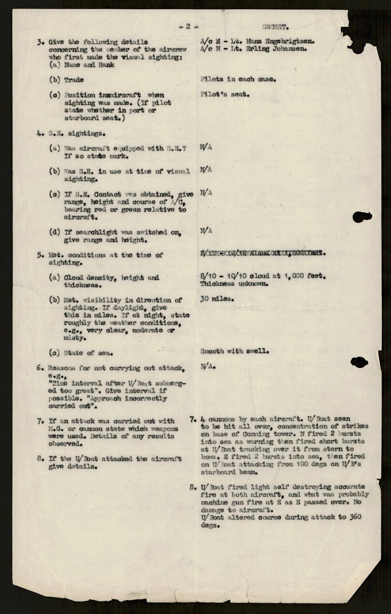 Forsvaret, 333 Skvadron, AV/RA-RAFA-2003/1/Da/L0041: Combat, Crash and and Circumstantial Reports , 1943-1945, p. 298