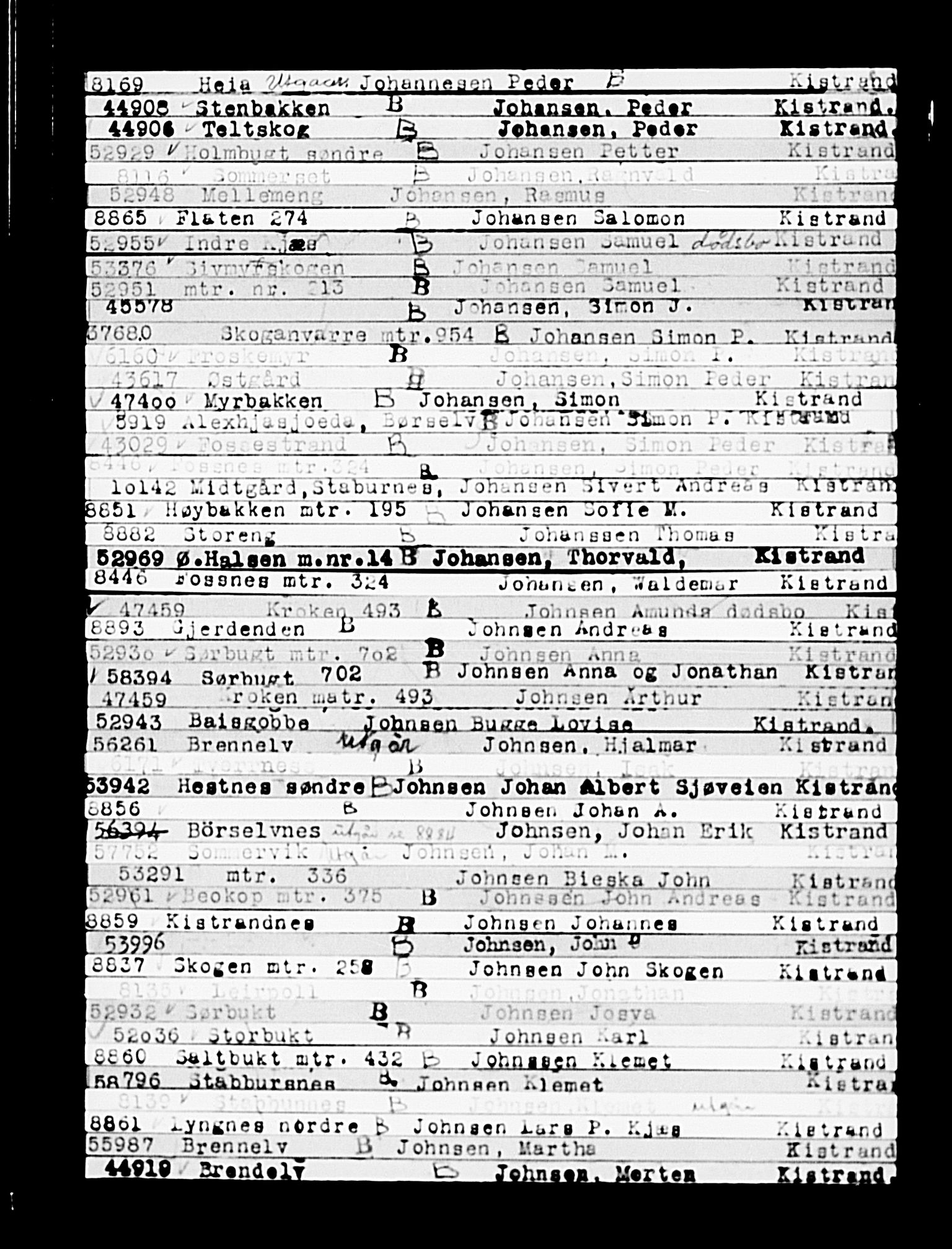 Krigsskadetrygdene for bygninger og løsøre, RA/S-1548/V/L0014: --, 1940-1945, p. 997