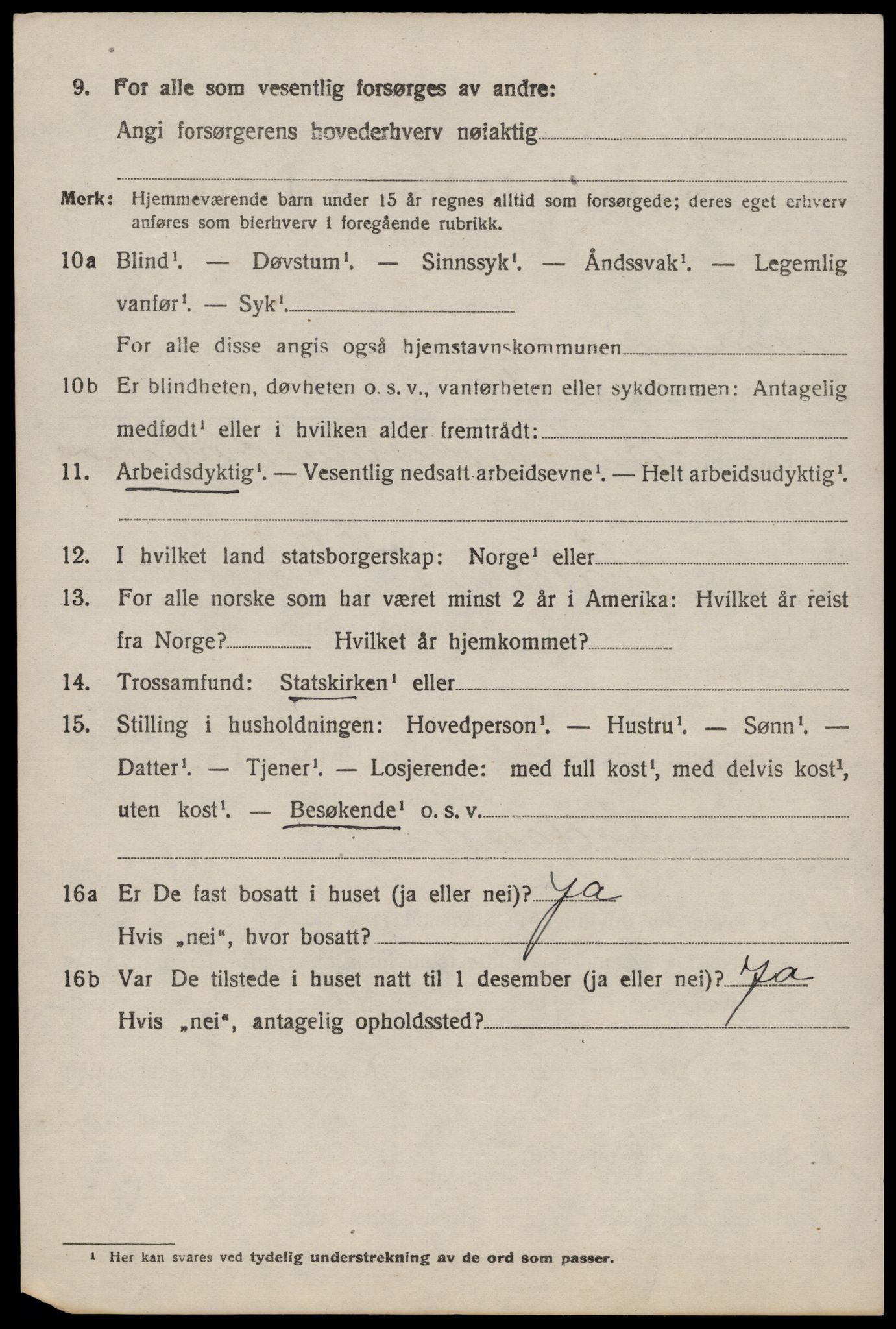 SAST, 1920 census for Nedstrand, 1920, p. 616