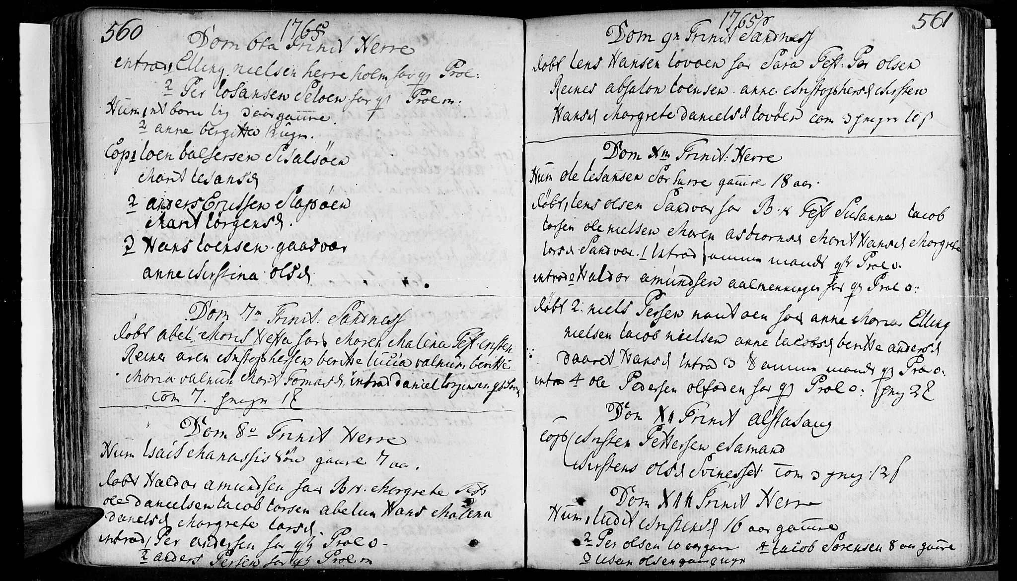 Ministerialprotokoller, klokkerbøker og fødselsregistre - Nordland, AV/SAT-A-1459/830/L0434: Parish register (official) no. 830A03, 1737-1767, p. 560-561