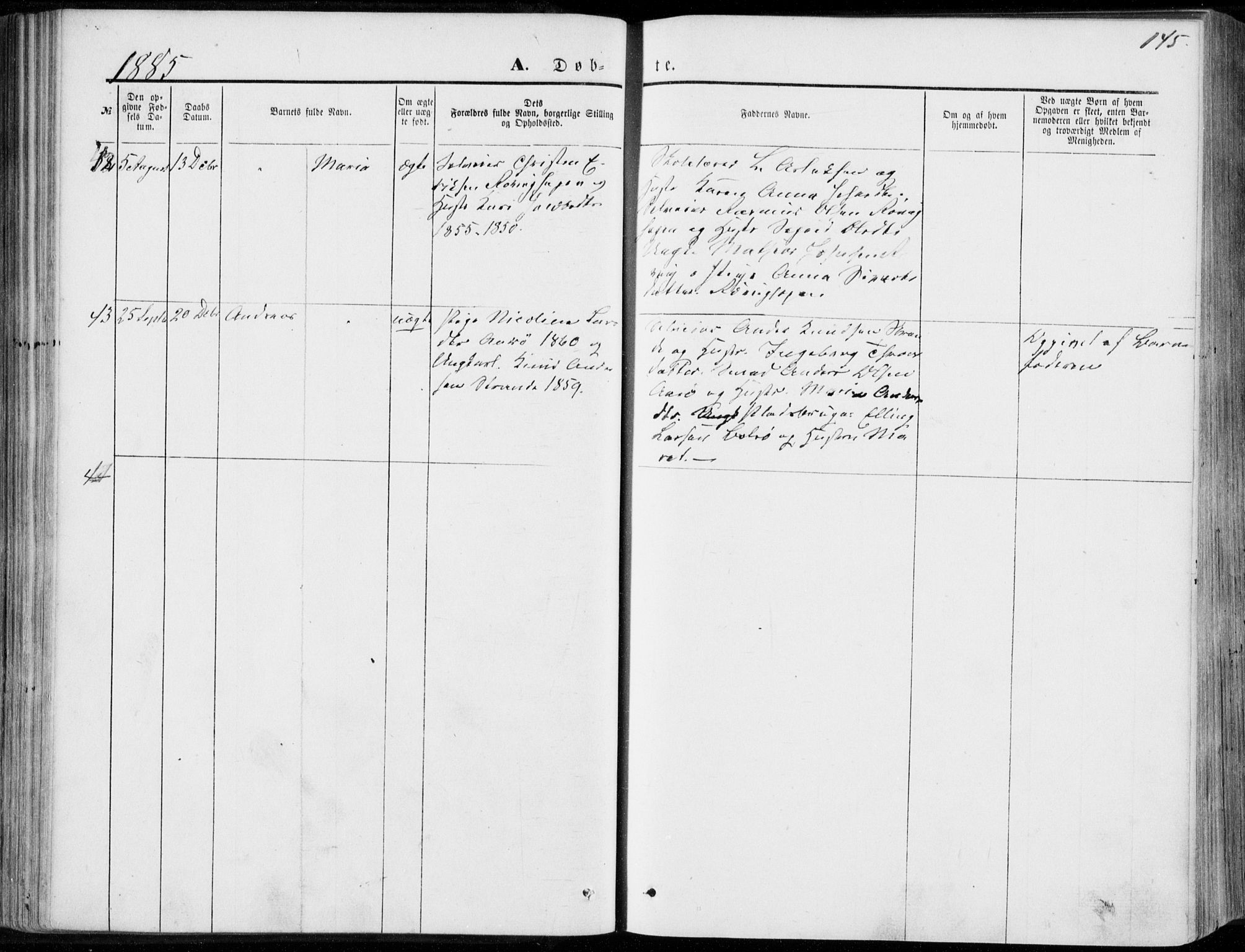 Ministerialprotokoller, klokkerbøker og fødselsregistre - Møre og Romsdal, SAT/A-1454/555/L0655: Parish register (official) no. 555A05, 1869-1886, p. 145