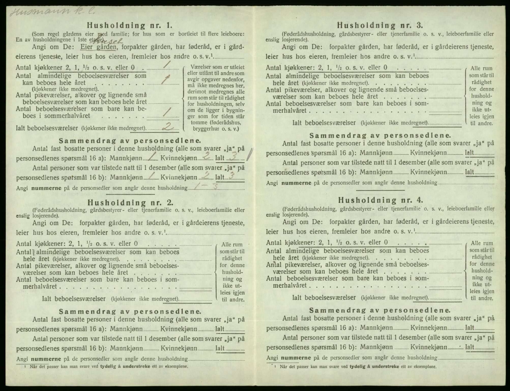 SAB, 1920 census for Fjelberg, 1920, p. 74