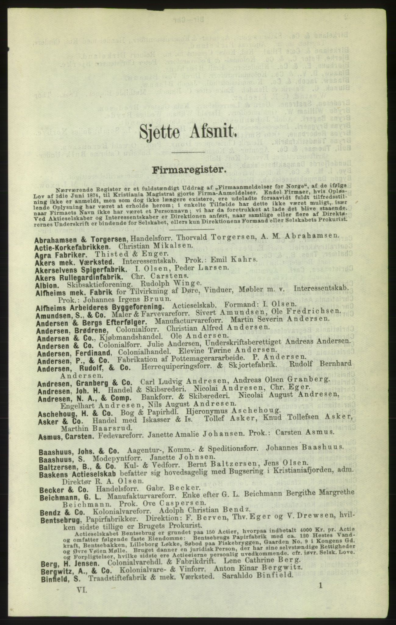 Kristiania/Oslo adressebok, PUBL/-, 1882, p. 1