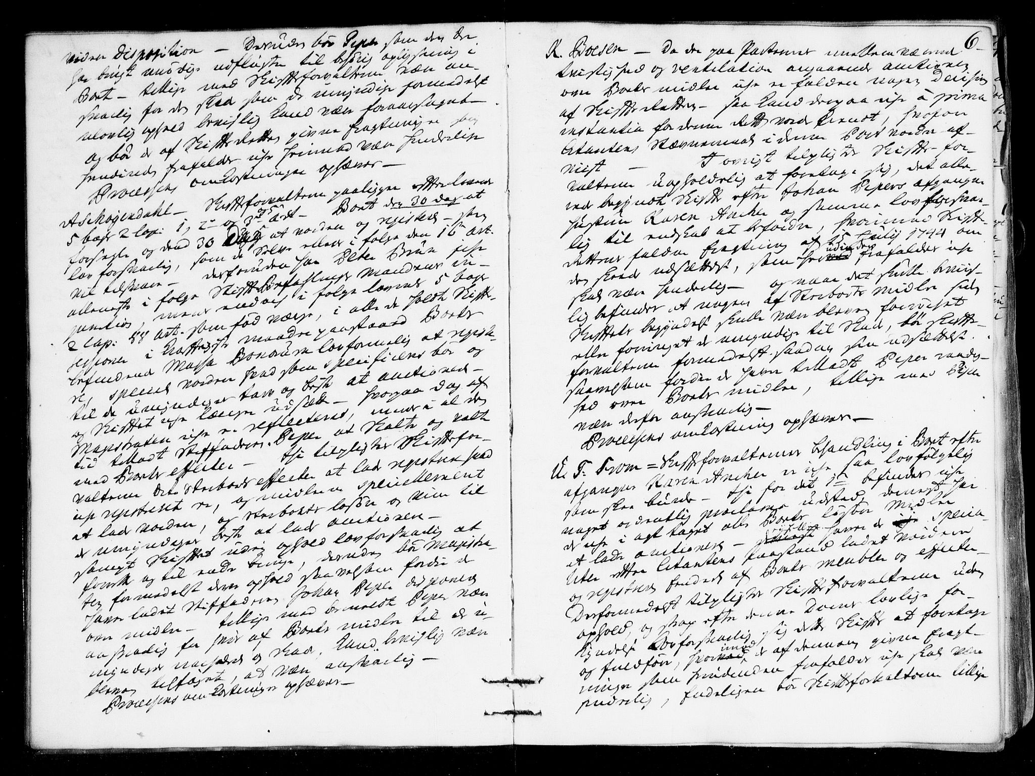 Overhoffretten 1667-1797, AV/RA-EA-2884/Ac/L0180: Voteringsprotokoll, 1745, p. 5b-6a