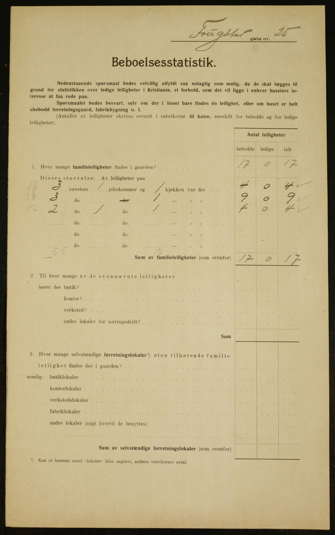 OBA, Municipal Census 1910 for Kristiania, 1910, p. 23892