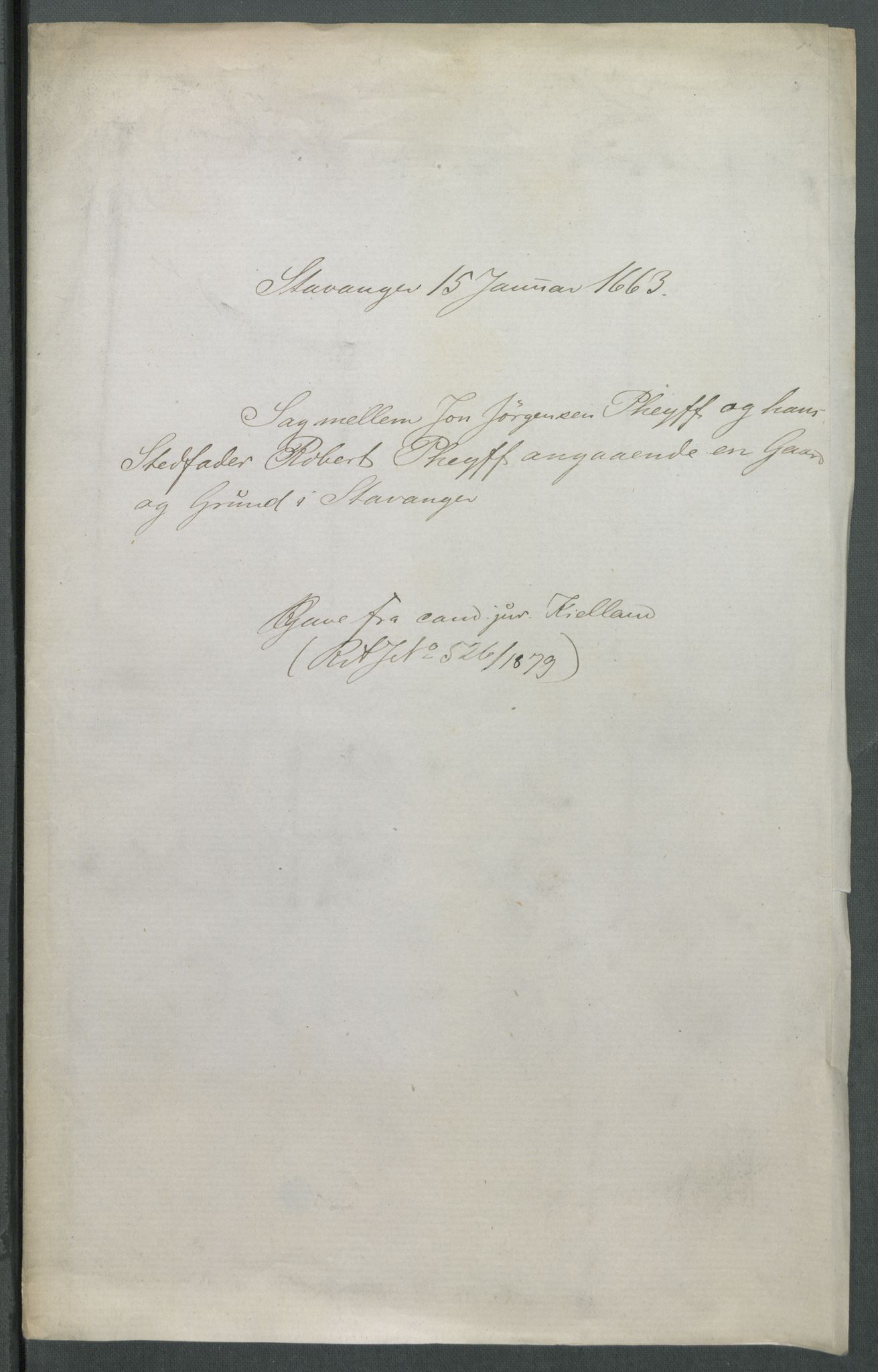 Riksarkivets diplomsamling, RA/EA-5965/F02/L0169: Dokumenter, 1661-1663, p. 175