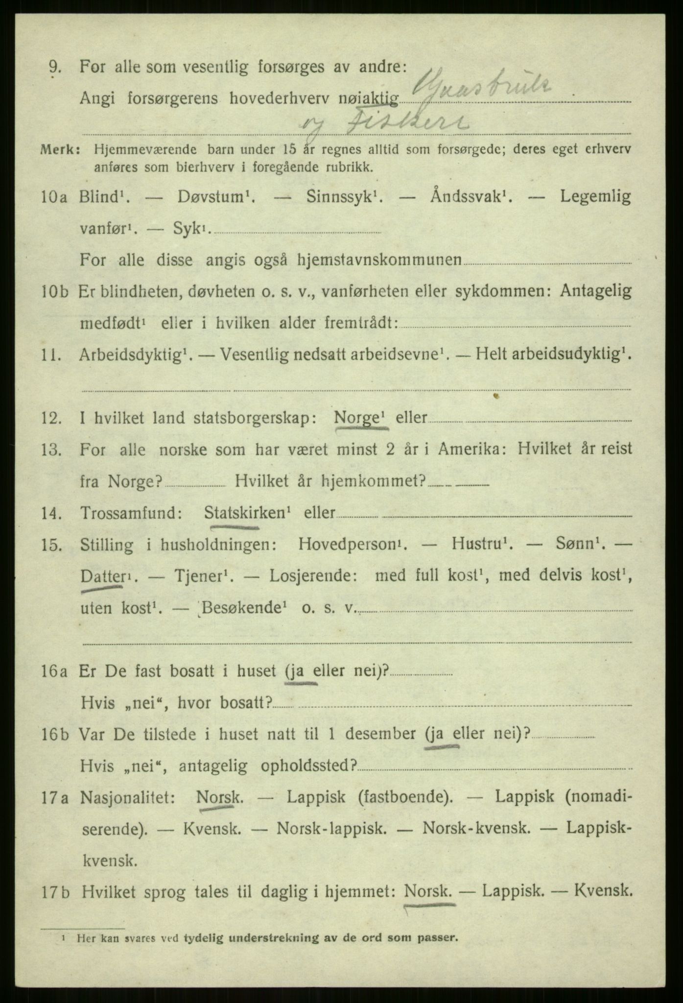 SATØ, 1920 census for Sørreisa, 1920, p. 1799