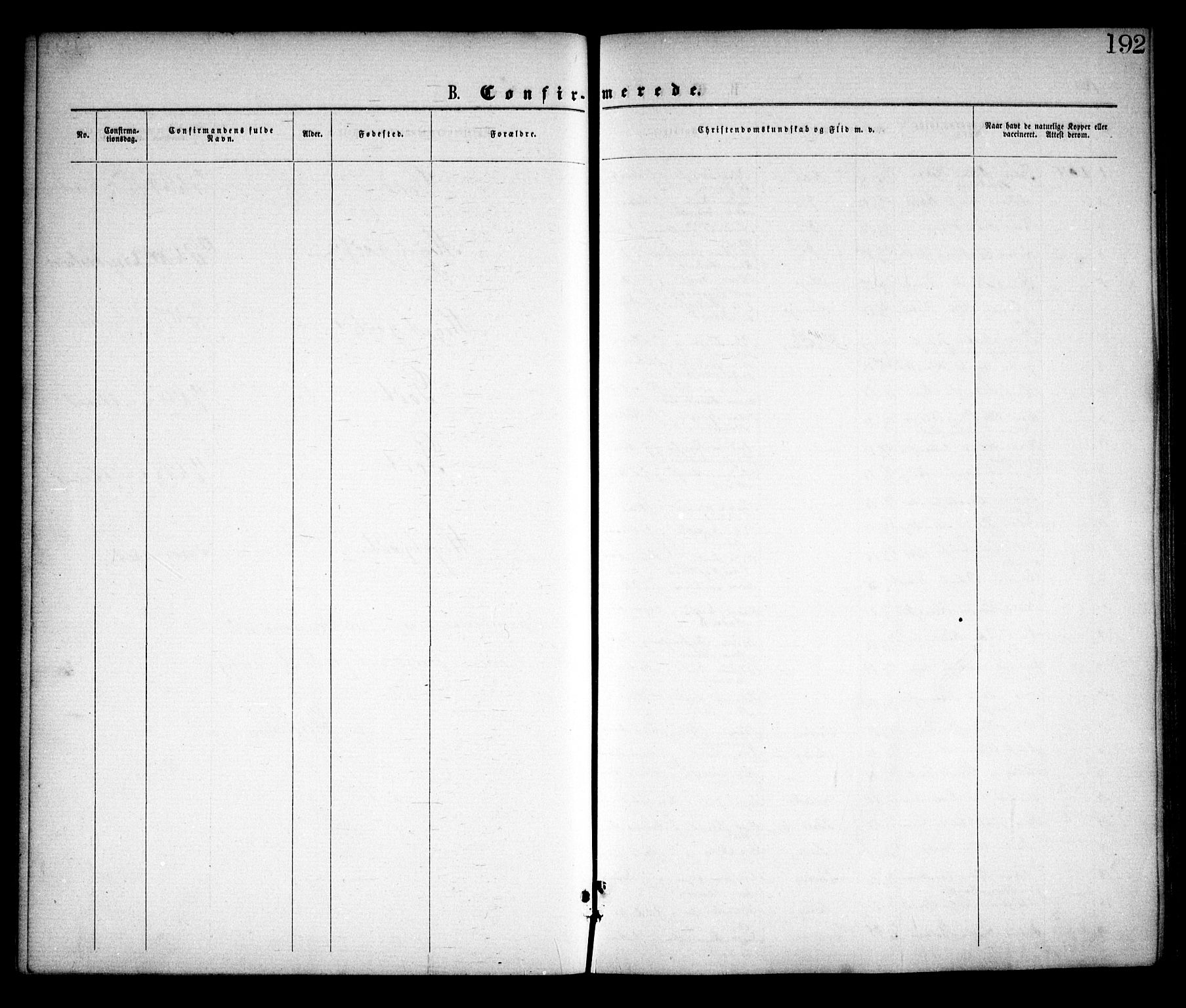 Skjeberg prestekontor Kirkebøker, AV/SAO-A-10923/F/Fa/L0008: Parish register (official) no. I 8, 1869-1885, p. 192