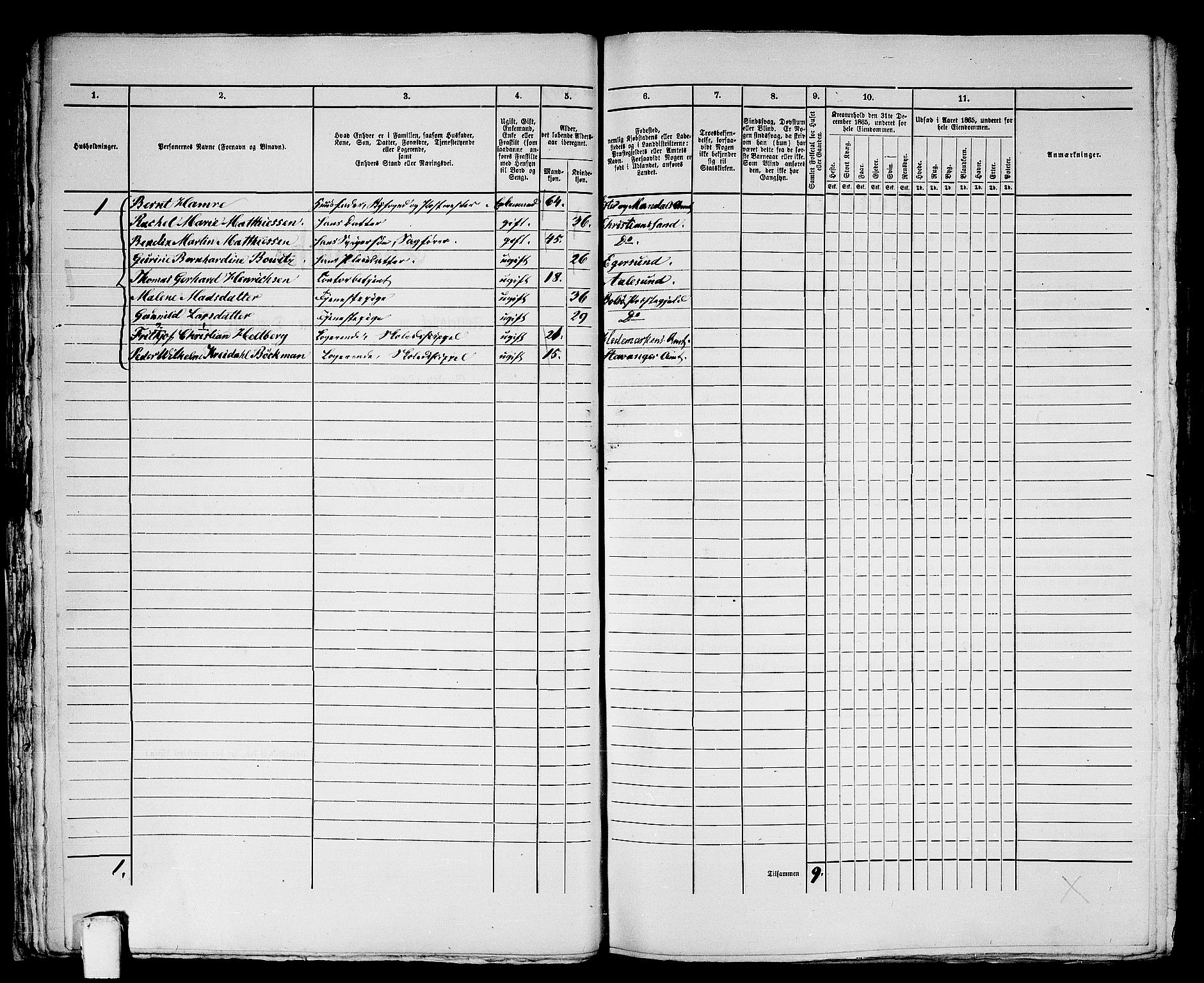 RA, 1865 census for Molde, 1865, p. 49