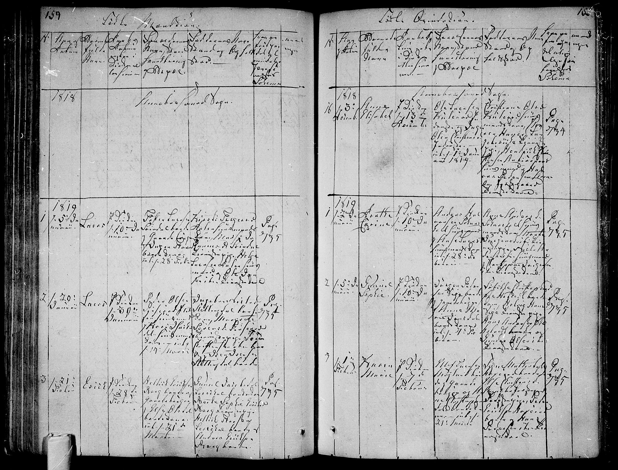 Andebu kirkebøker, SAKO/A-336/F/Fa/L0003: Parish register (official) no. 3 /1, 1803-1828, p. 154-155