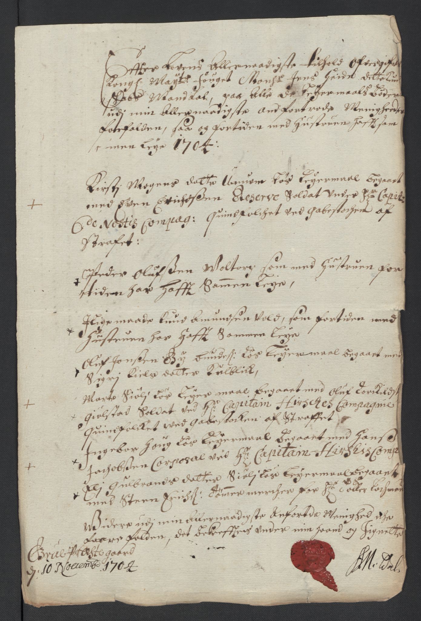 Rentekammeret inntil 1814, Reviderte regnskaper, Fogderegnskap, AV/RA-EA-4092/R13/L0842: Fogderegnskap Solør, Odal og Østerdal, 1704, p. 41