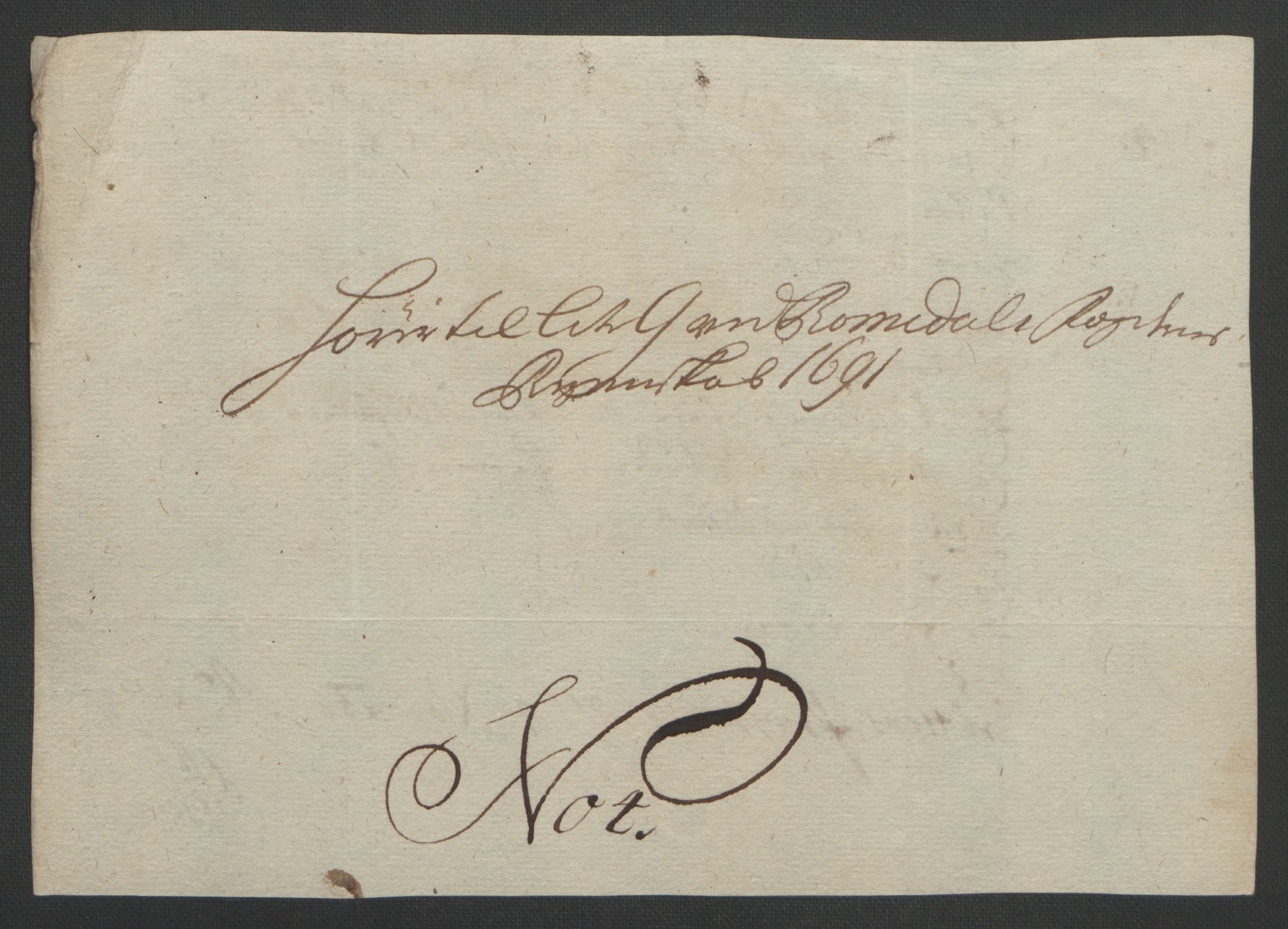 Rentekammeret inntil 1814, Reviderte regnskaper, Fogderegnskap, AV/RA-EA-4092/R55/L3649: Fogderegnskap Romsdal, 1690-1691, p. 287