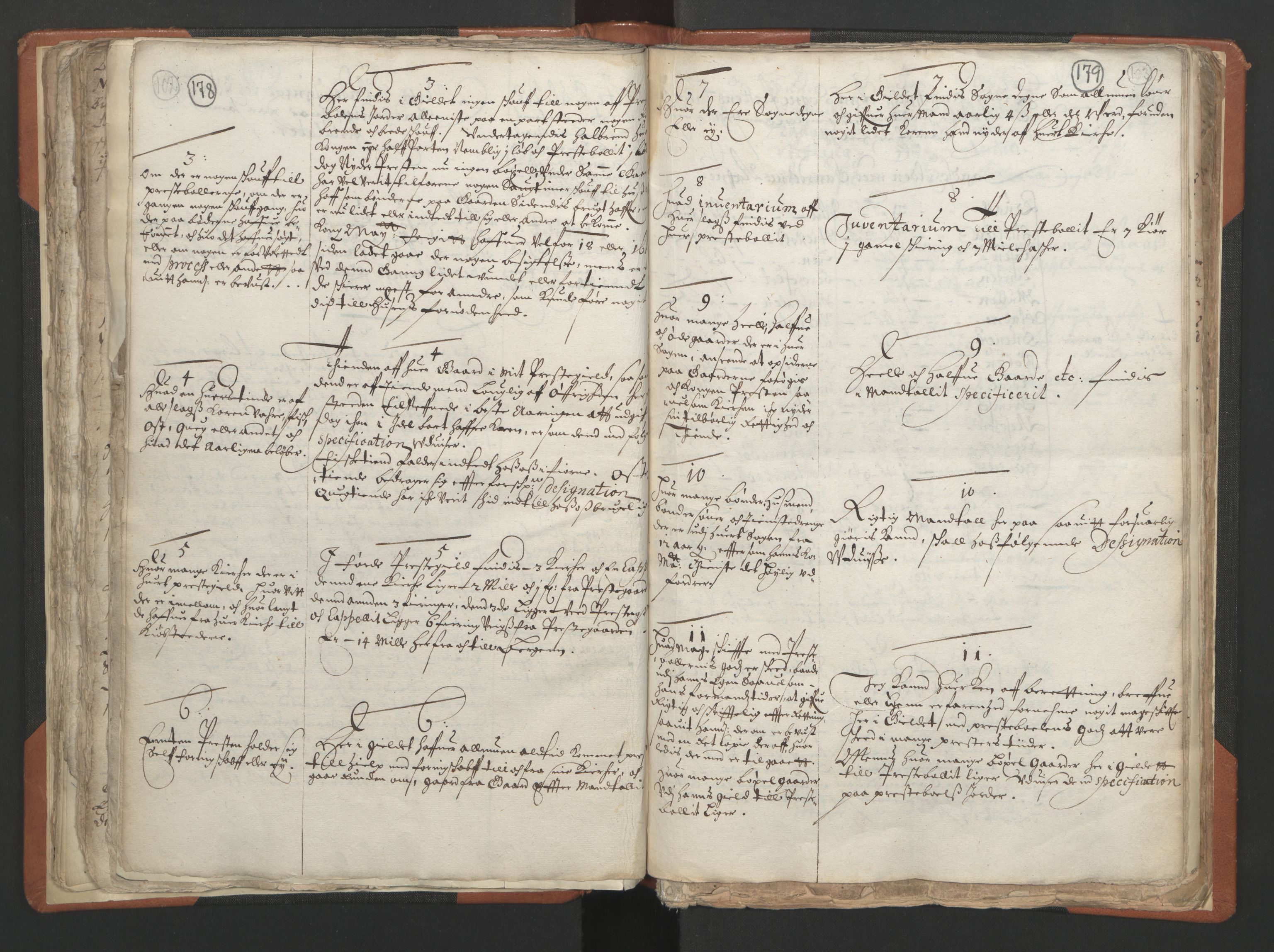 RA, Vicar's Census 1664-1666, no. 24: Sunnfjord deanery, 1664-1666, p. 178-179