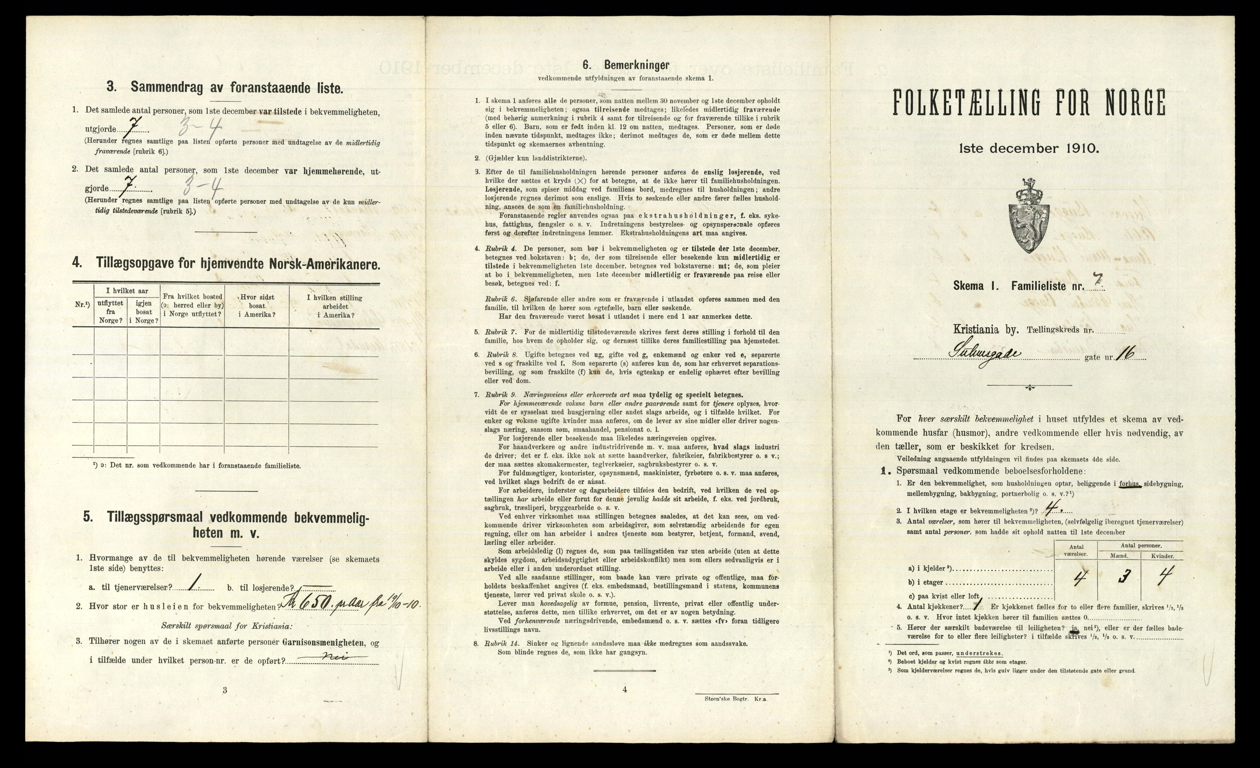 RA, 1910 census for Kristiania, 1910, p. 100493