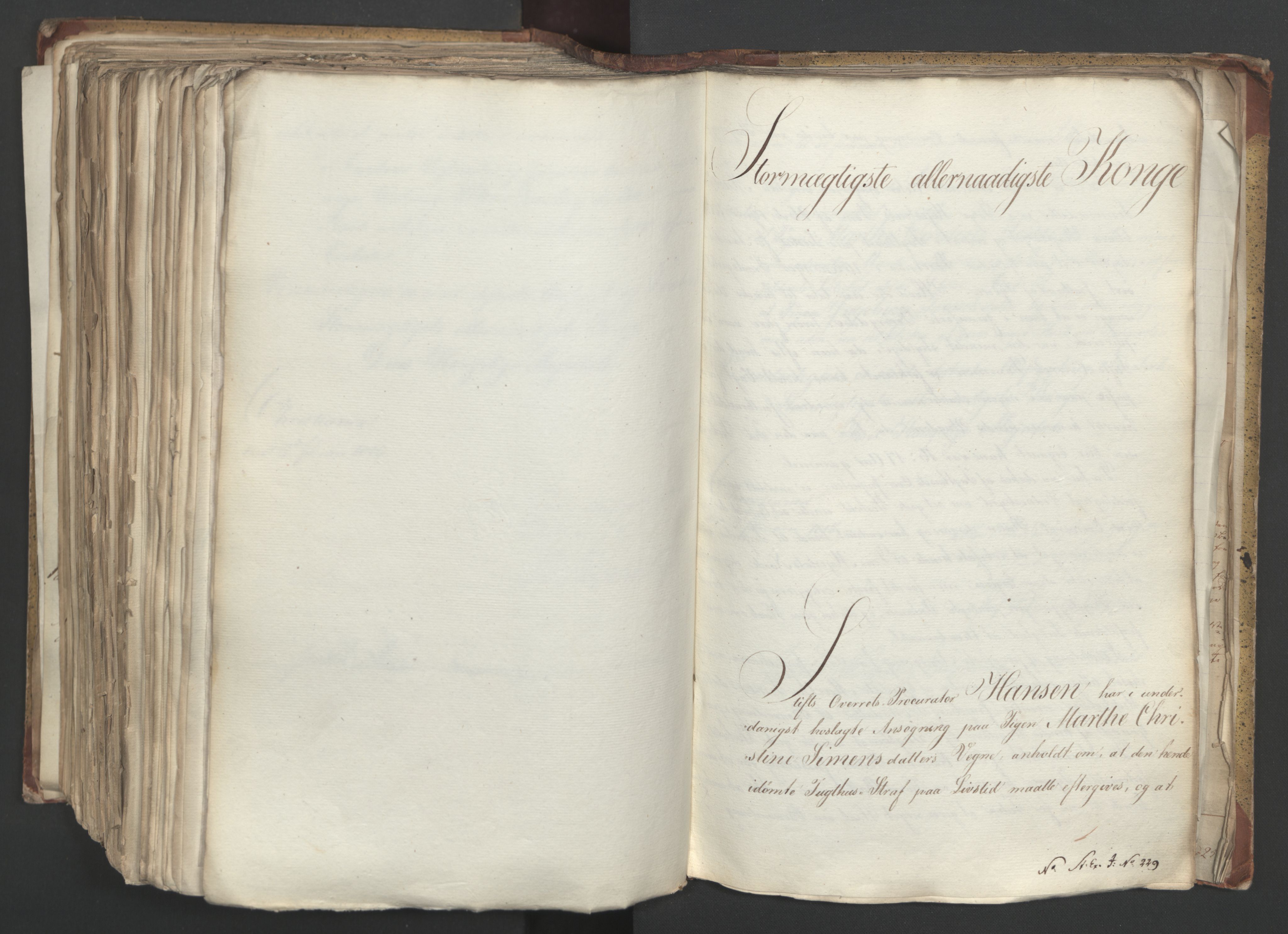 Statsrådsavdelingen i Stockholm, AV/RA-S-1003/D/Da/L0001: Regjeringsinnstillinger nr. 1-262, 1814-1815, p. 501
