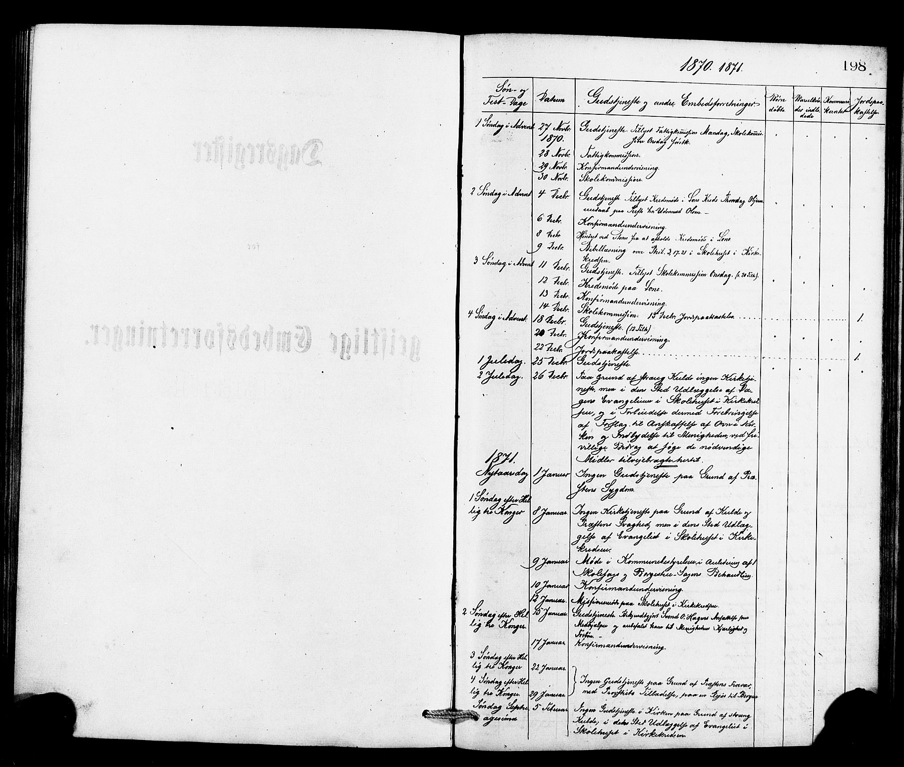 Røldal sokneprestembete, AV/SAB-A-100247: Parish register (official) no. A 4, 1870-1886, p. 198