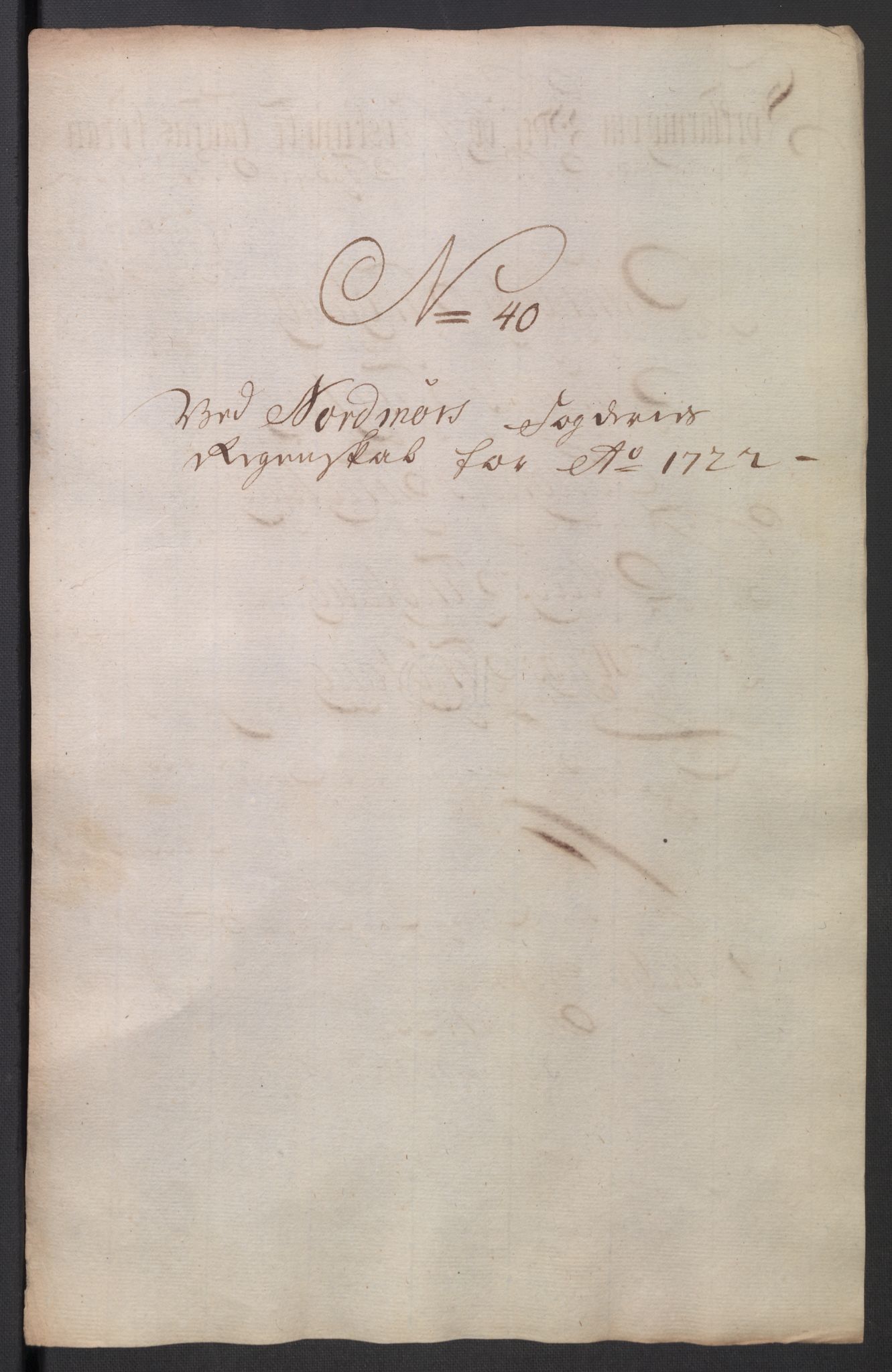 Rentekammeret inntil 1814, Reviderte regnskaper, Fogderegnskap, RA/EA-4092/R56/L3755: Fogderegnskap Nordmøre, 1722, p. 281