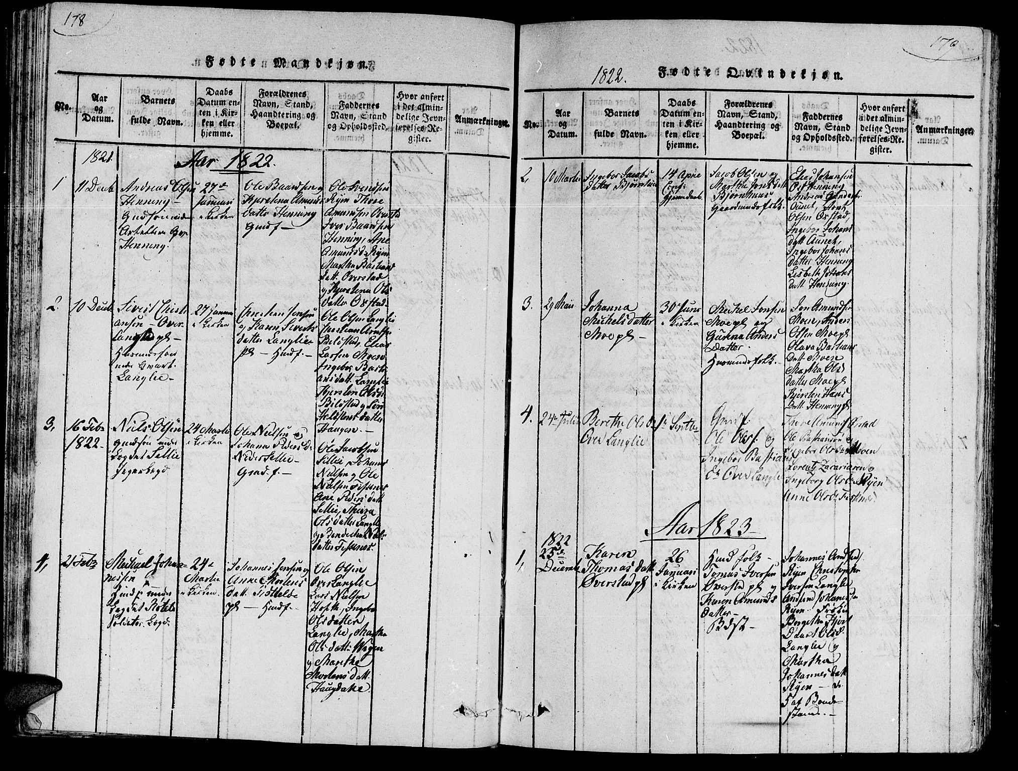 Ministerialprotokoller, klokkerbøker og fødselsregistre - Nord-Trøndelag, SAT/A-1458/735/L0333: Parish register (official) no. 735A04 /3, 1816-1825, p. 178-179