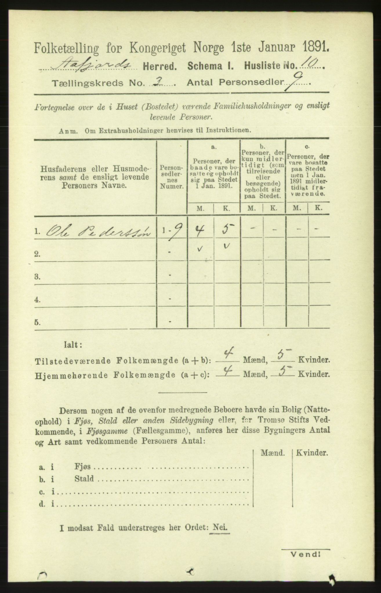 RA, 1891 census for 1630 Åfjord, 1891, p. 561