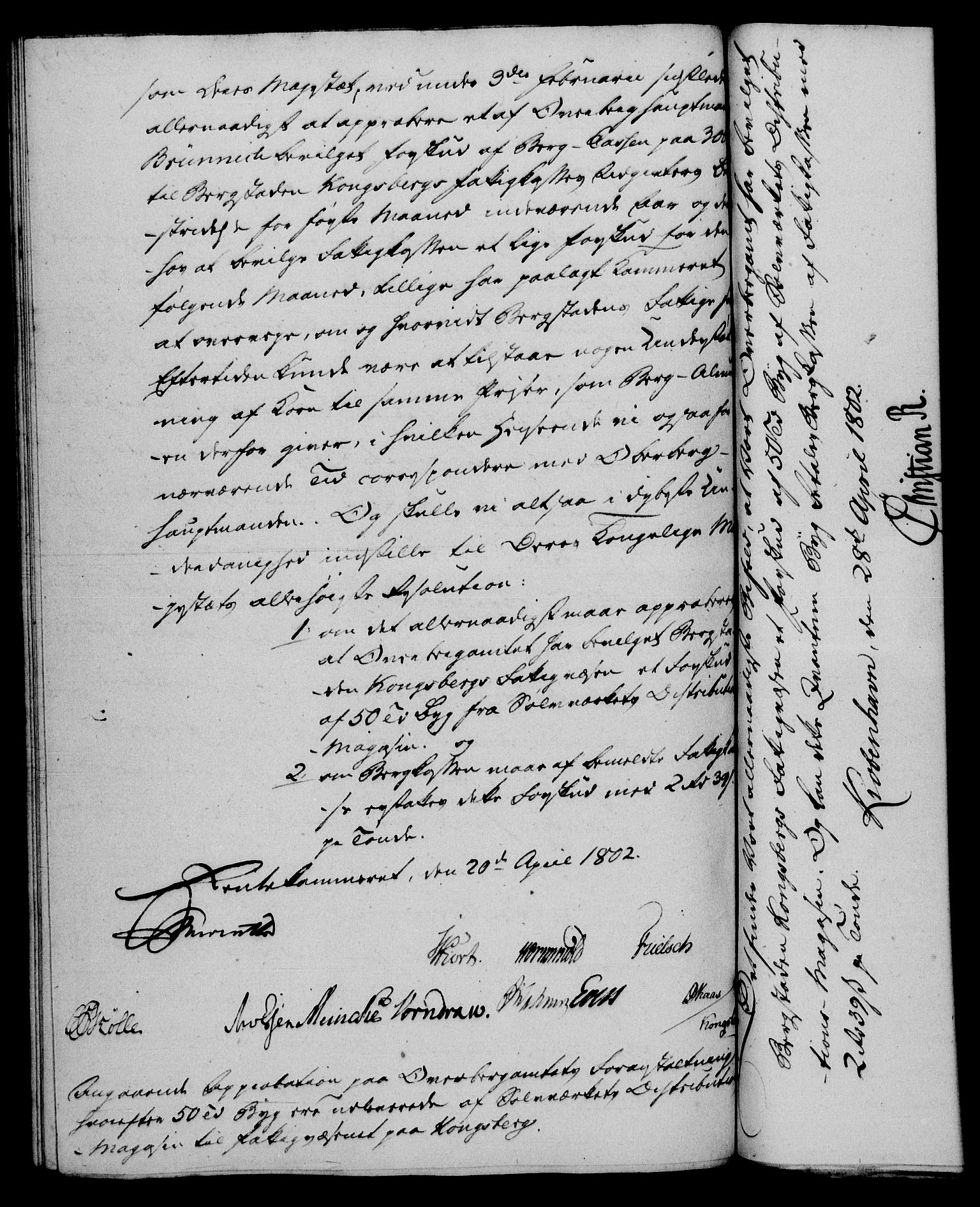 Rentekammeret, Renteskriverkontorene, AV/RA-EA-3115/M/Mf/Mfb/L0005: Relasjons- og resolusjonsprotokoll med register (merket RK 54.11), 1801-1802