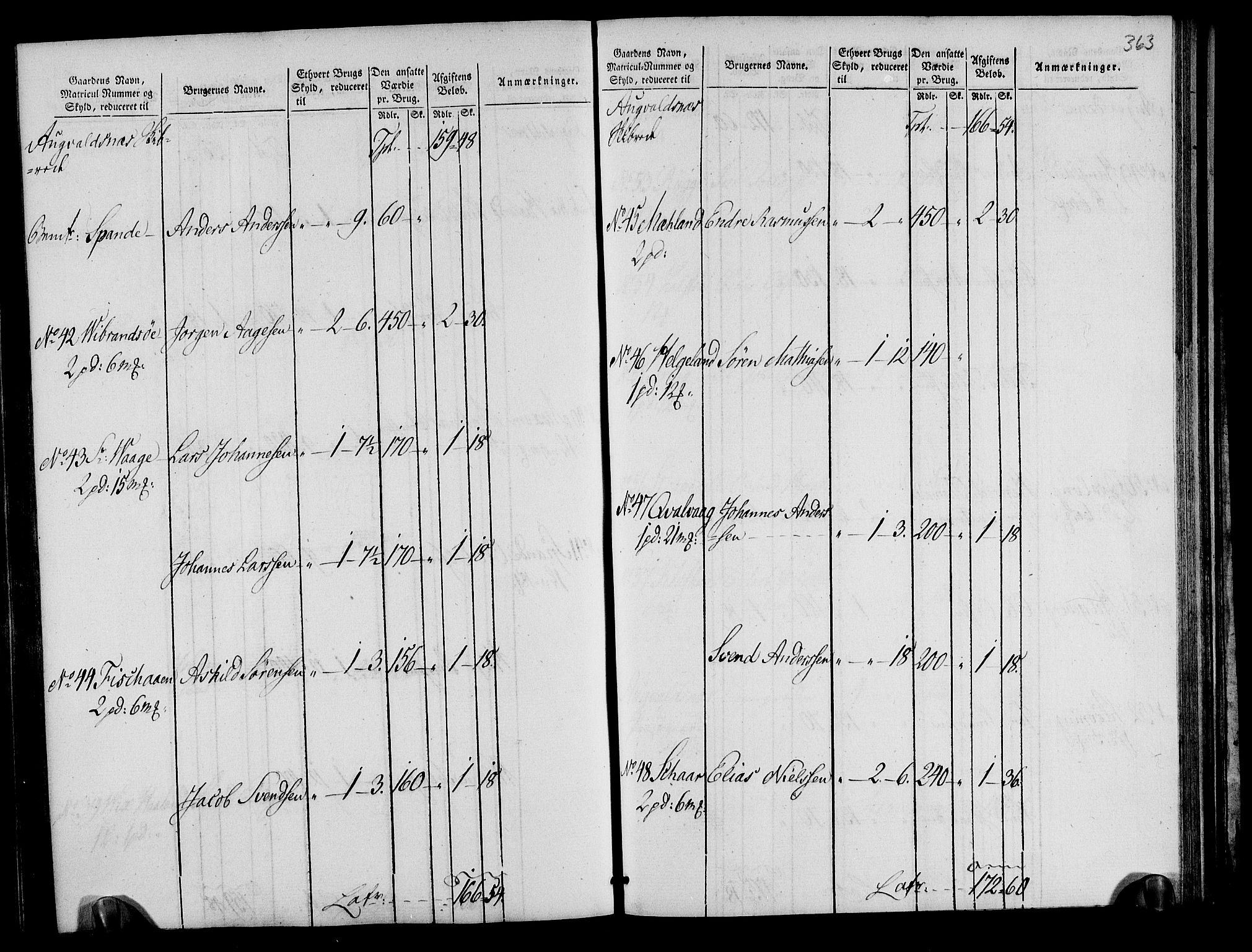 Rentekammeret inntil 1814, Realistisk ordnet avdeling, AV/RA-EA-4070/N/Ne/Nea/L0105: Ryfylke fogderi. Oppebørselsregister, 1803-1804, p. 185