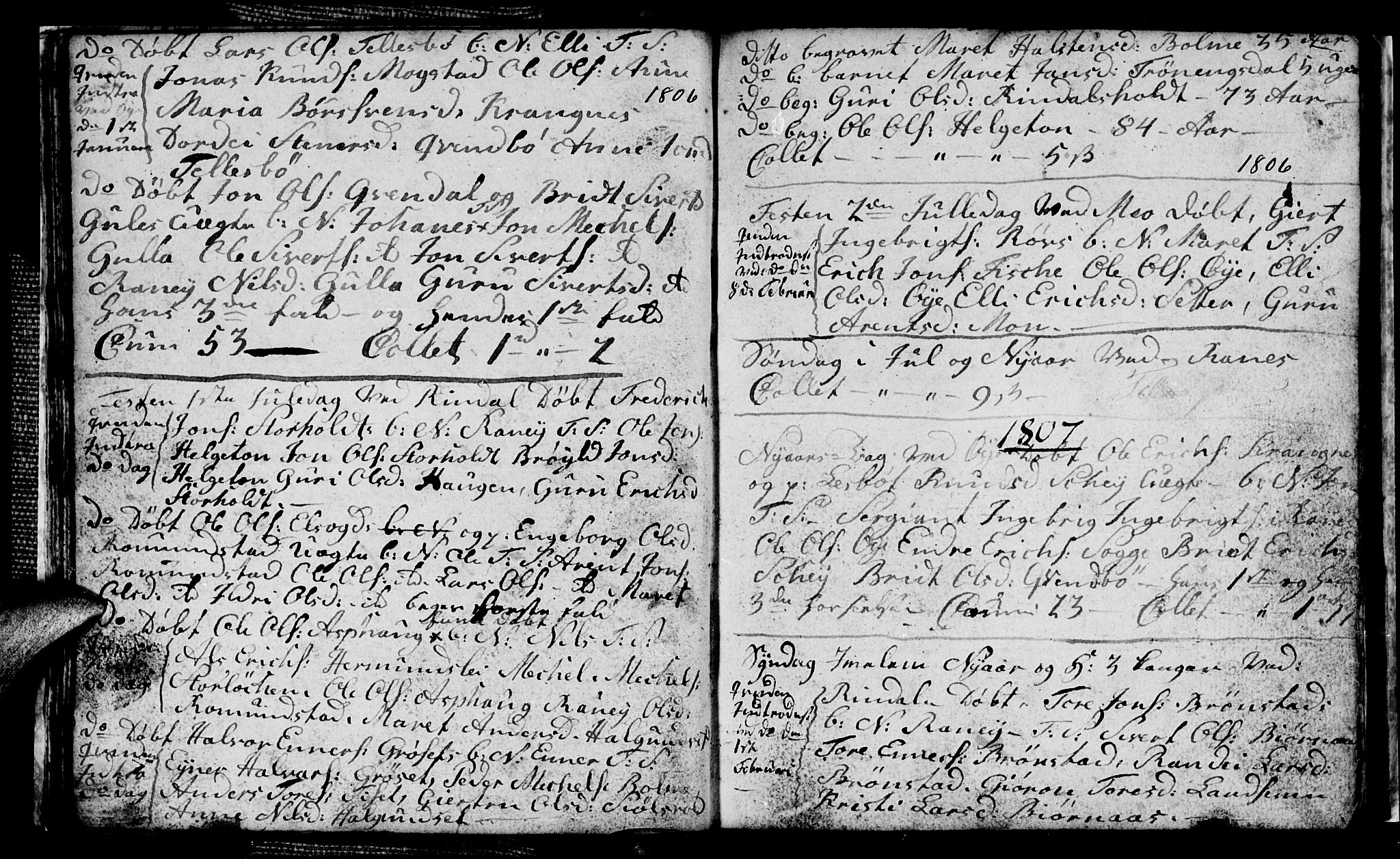 Ministerialprotokoller, klokkerbøker og fødselsregistre - Møre og Romsdal, AV/SAT-A-1454/595/L1049: Parish register (copy) no. 595C01, 1805-1819, p. 14