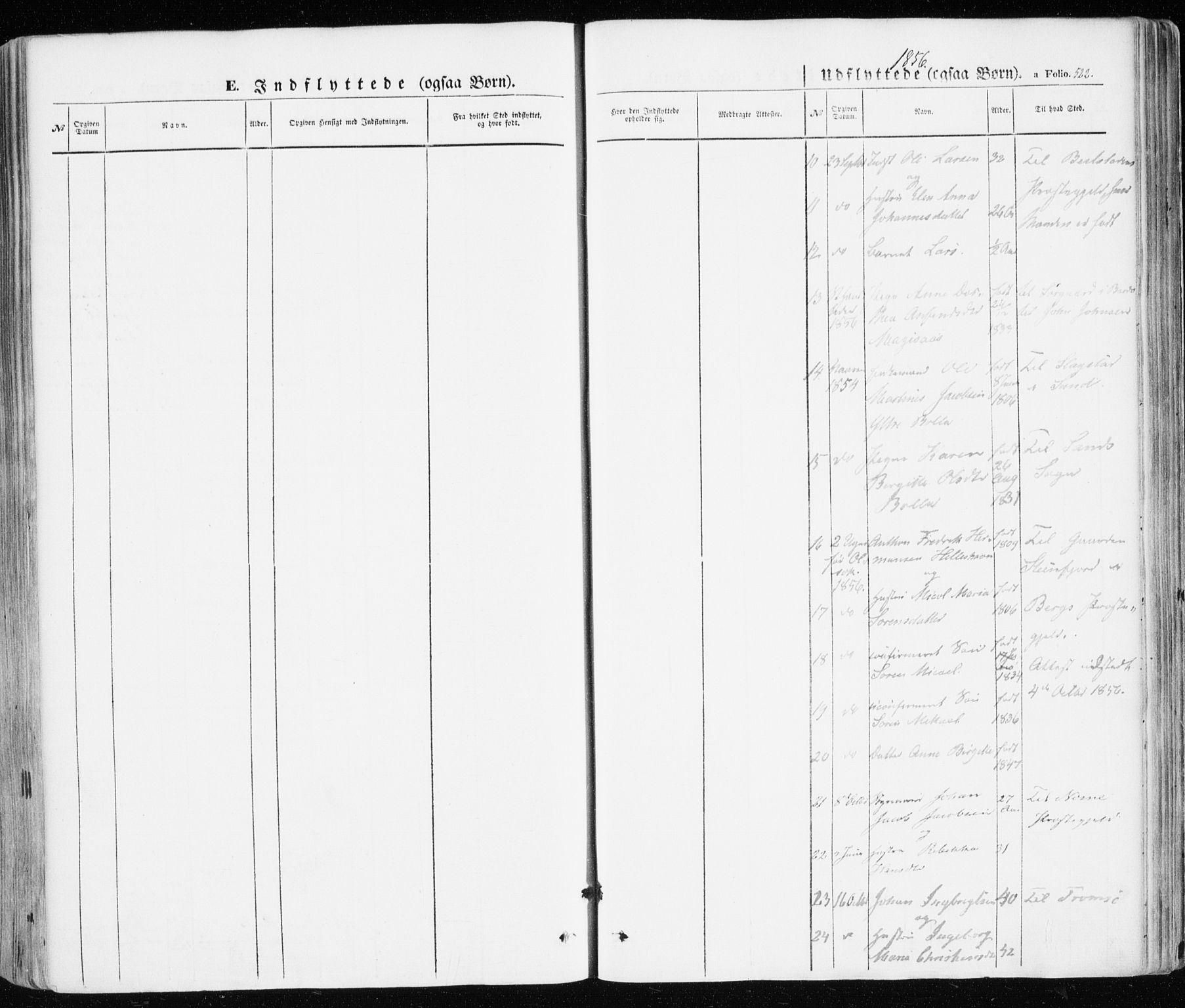 Ibestad sokneprestembete, AV/SATØ-S-0077/H/Ha/Haa/L0008kirke: Parish register (official) no. 8, 1850-1859, p. 522