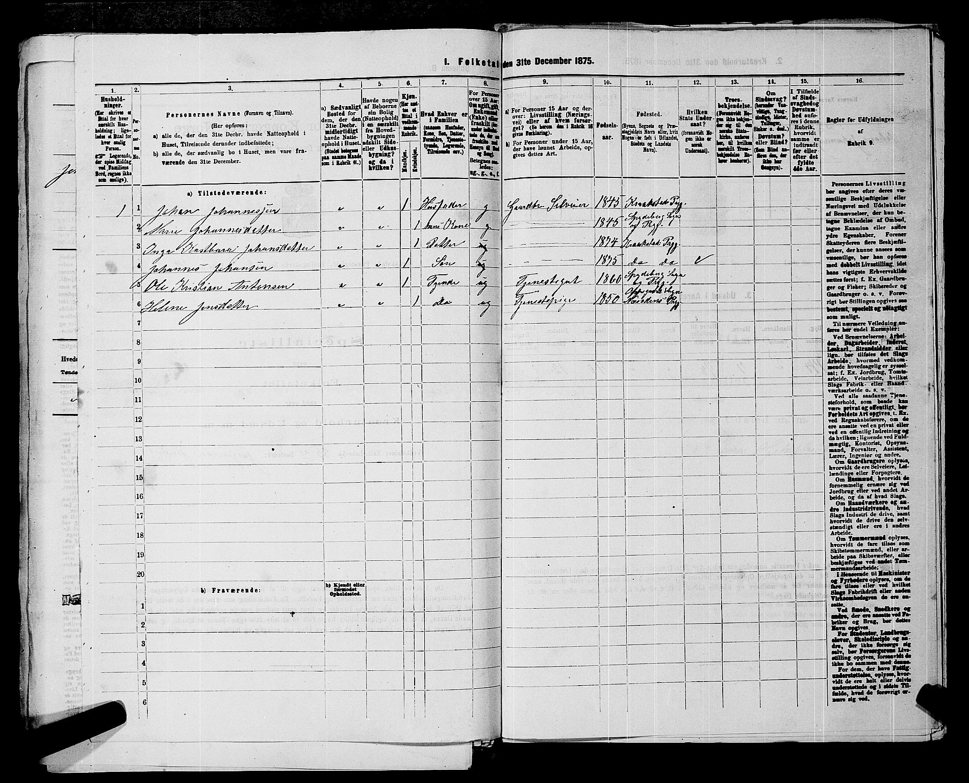 RA, 1875 census for 0212P Kråkstad, 1875, p. 1063