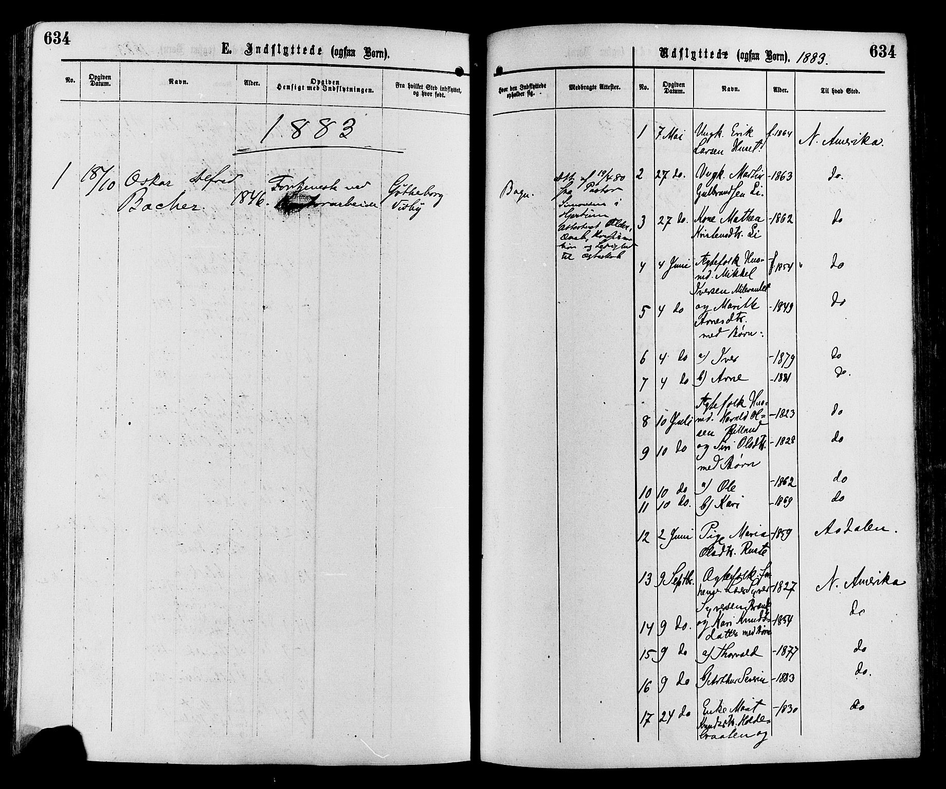 Sør-Aurdal prestekontor, SAH/PREST-128/H/Ha/Haa/L0008: Parish register (official) no. 8, 1877-1885, p. 634