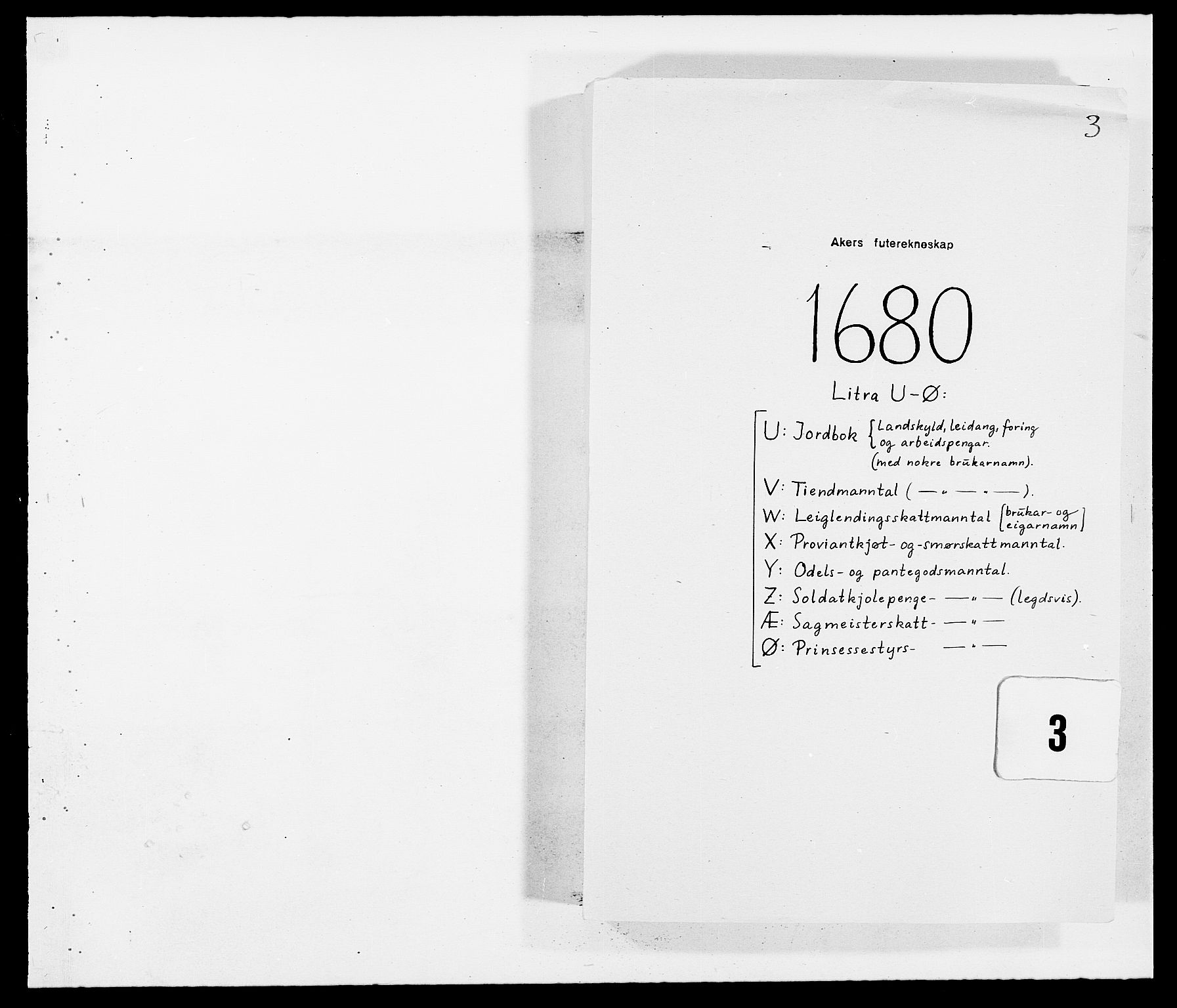 Rentekammeret inntil 1814, Reviderte regnskaper, Fogderegnskap, RA/EA-4092/R08/L0417: Fogderegnskap Aker, 1678-1681, p. 1