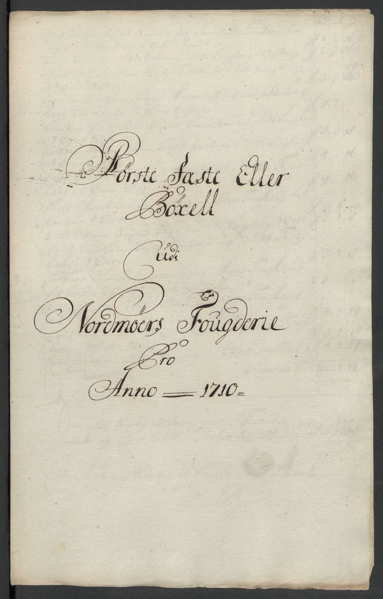Rentekammeret inntil 1814, Reviderte regnskaper, Fogderegnskap, RA/EA-4092/R56/L3744: Fogderegnskap Nordmøre, 1709-1710, p. 278
